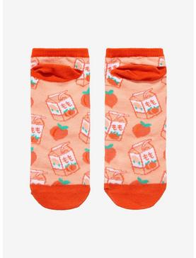 Peach Milk No-Show Socks, , hi-res