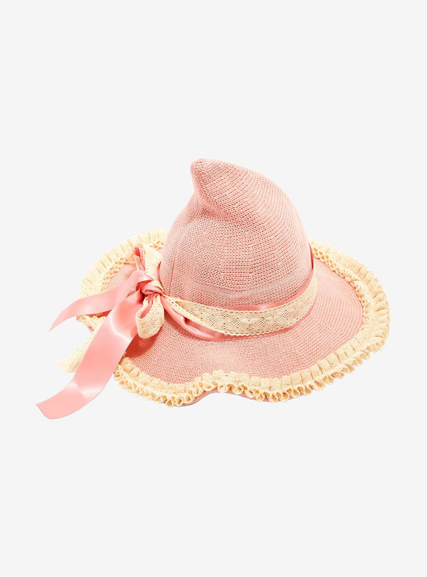 Pink Kawaii Cottage Witch Hat, , alternate