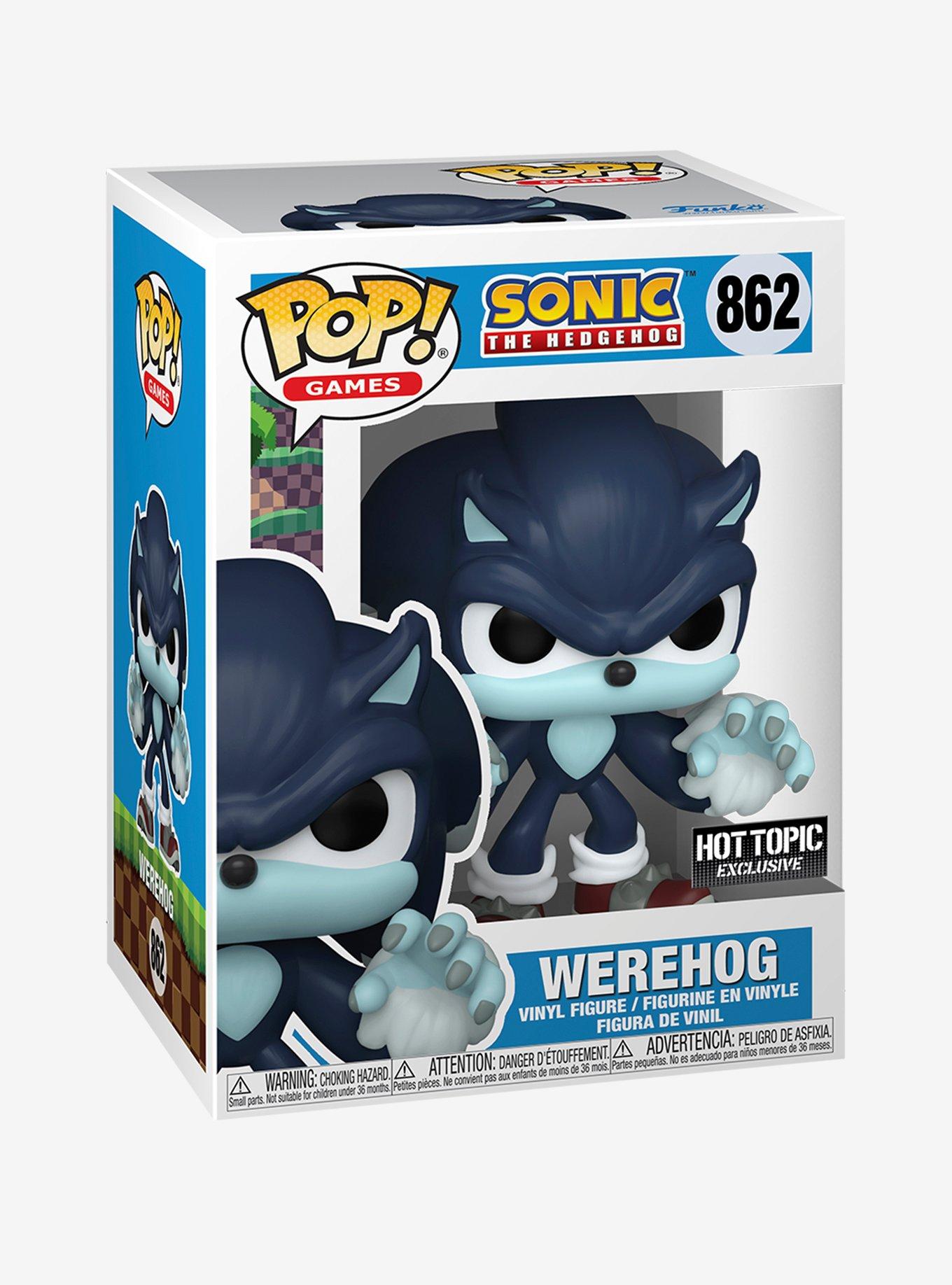 Funko Pop! Sonic the Hedgehog Werehog Hot Topic Exclusive In Hand +  Protector