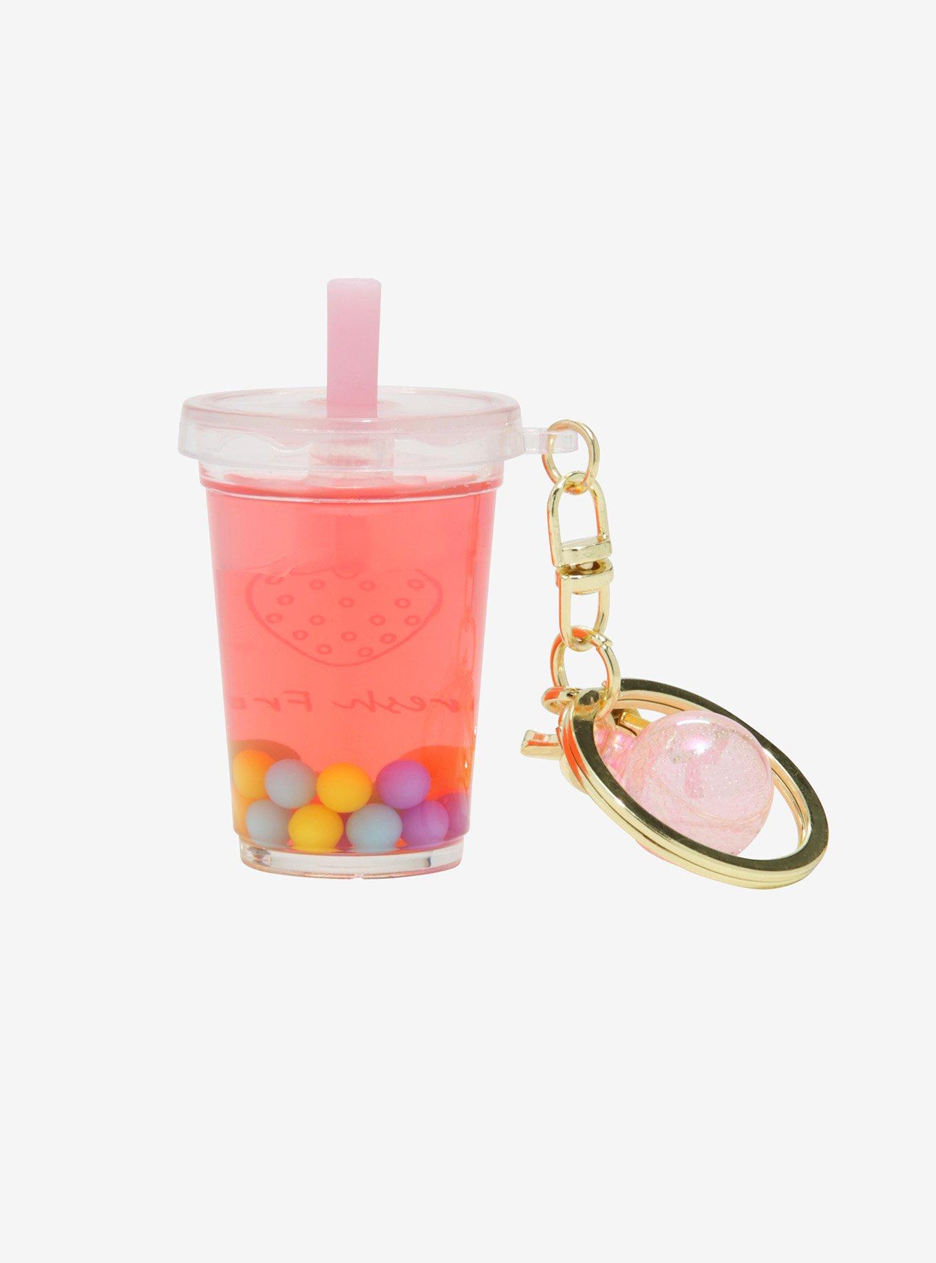 Fruit Pearls Boba Floating Key Chain, , alternate