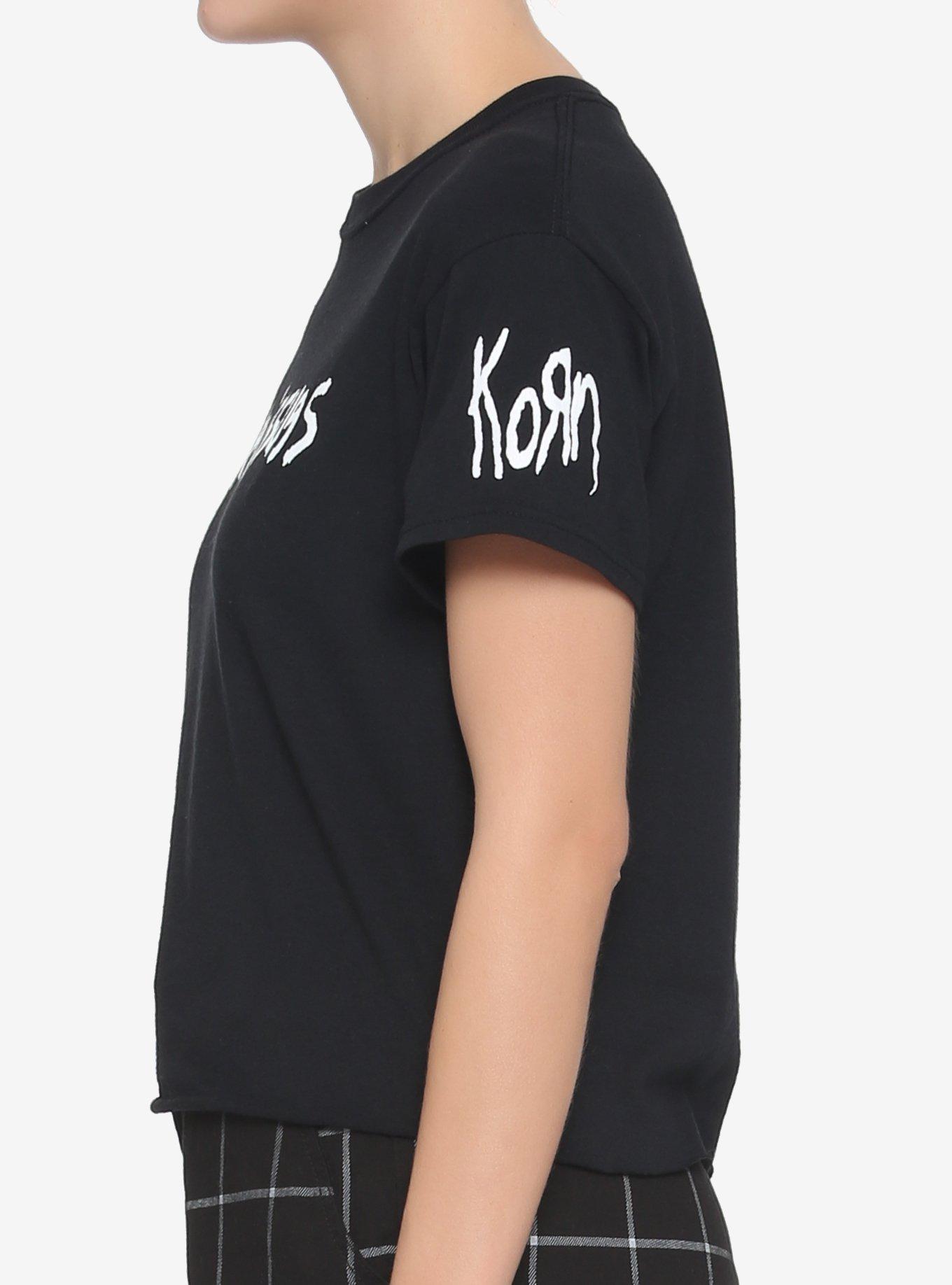 Korn I Have Issues Girls Crop T-Shirt, BLACK, alternate
