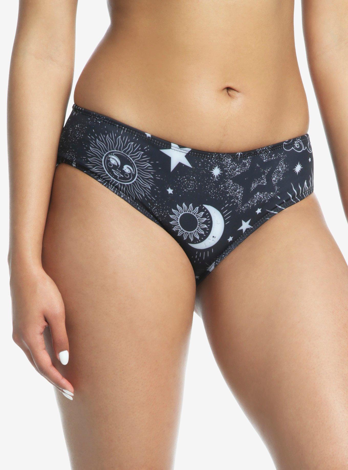 Celestial Hipster Swim Bottoms, BLACK, alternate