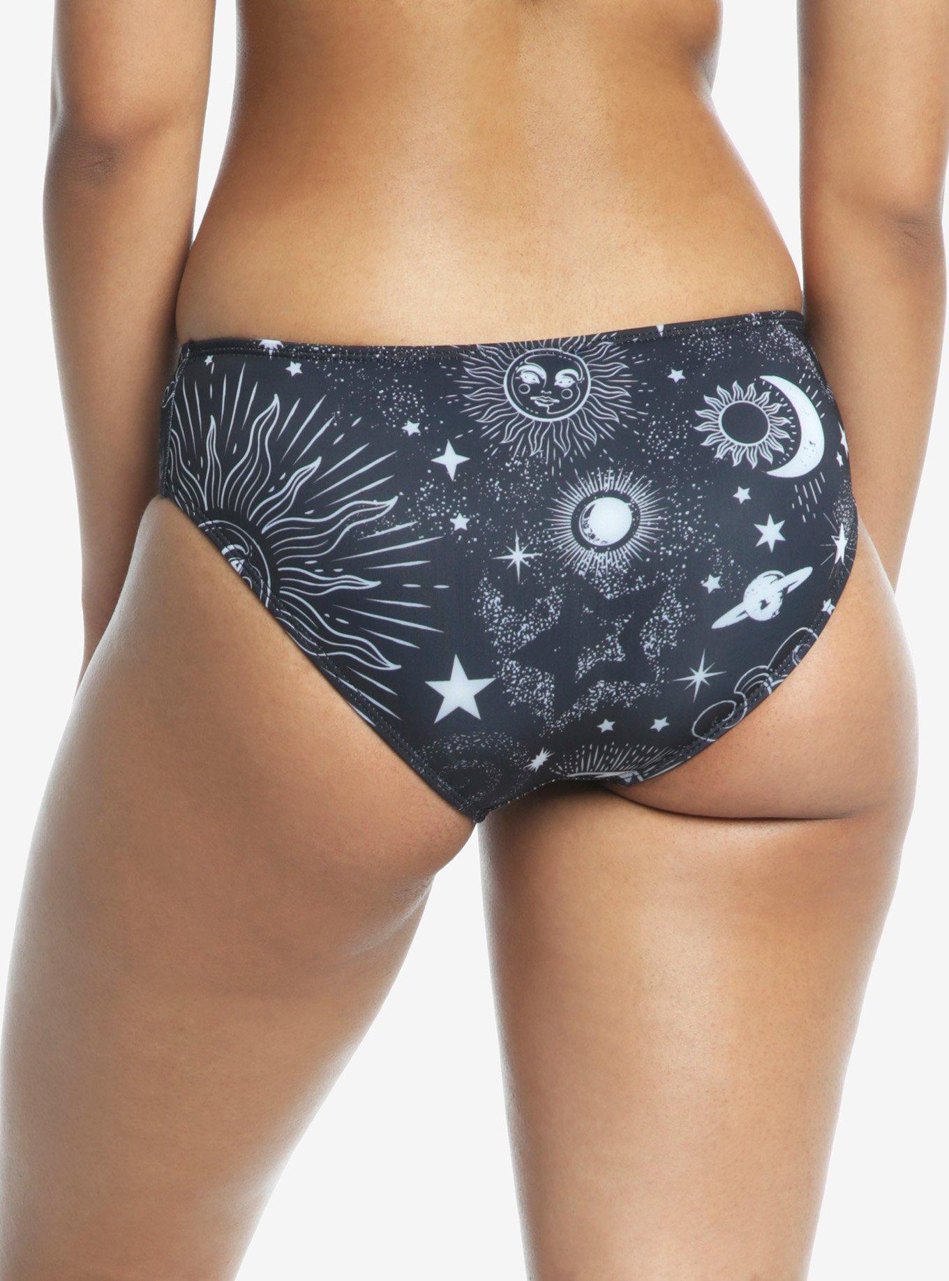 Celestial Hipster Swim Bottoms, BLACK, alternate