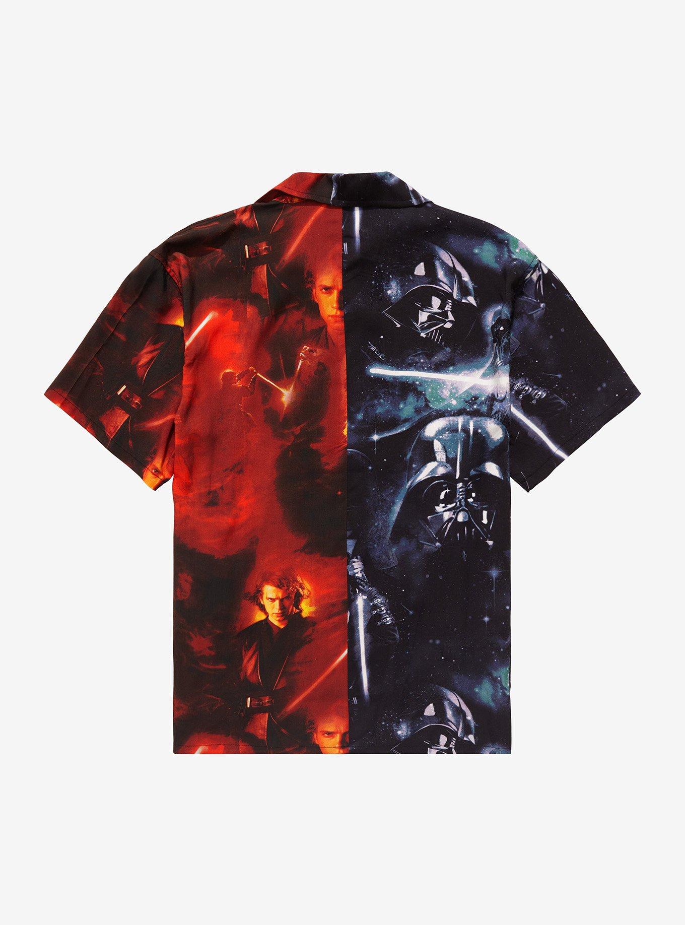 Our Universe Star Wars Anakin Darth Vader Split Woven Button-Up, RED, alternate