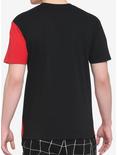 Red & Black Patchwork T-Shirt, BLACK  RED, alternate