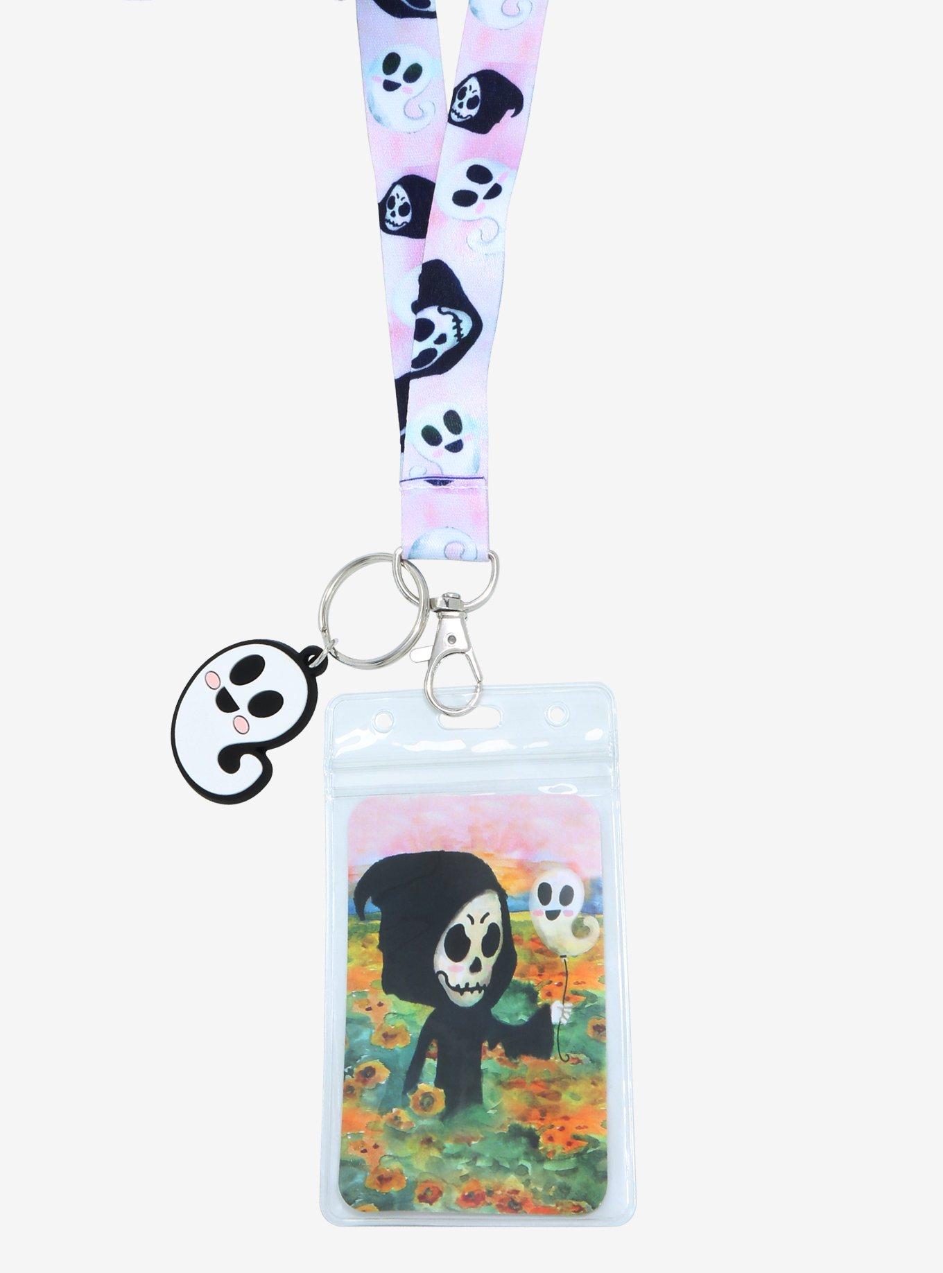 Grim Reaper Ghost Pastel Lanyard, , alternate