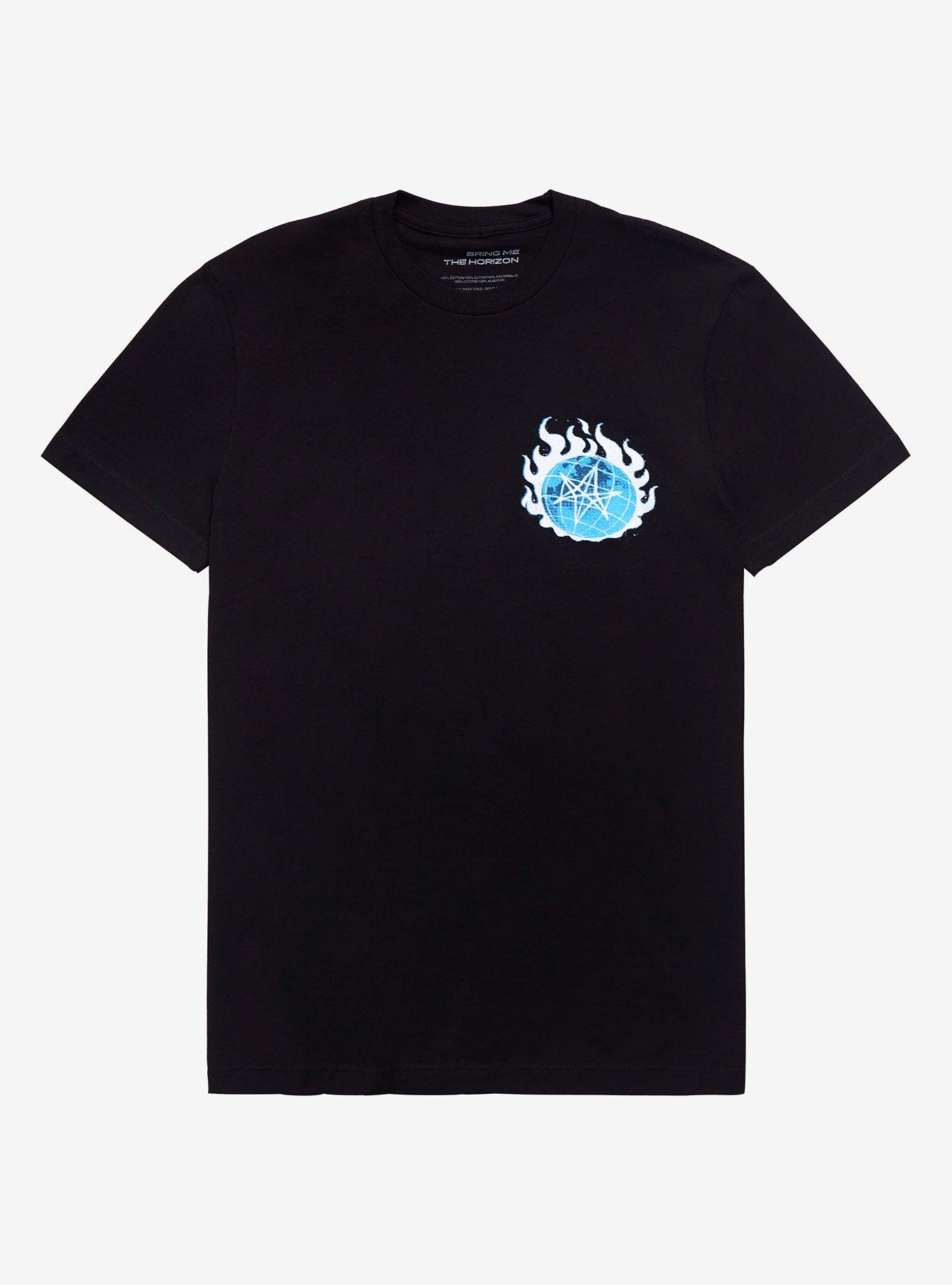 Bring Me The Horizon Unicursal Hexigram T-Shirt, BLACK, alternate