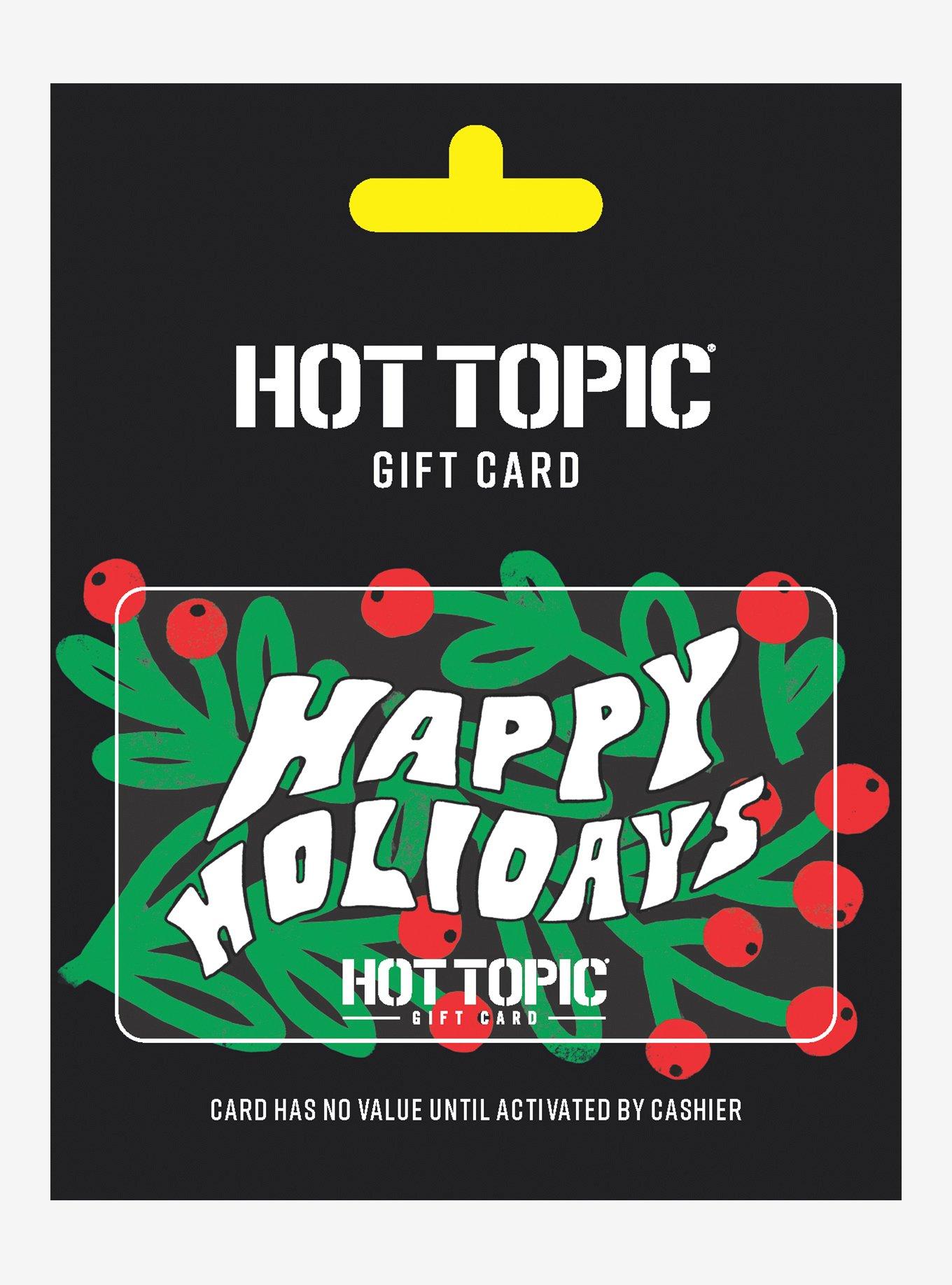 Happy Holidays $100 Gift Card, BLACK, alternate