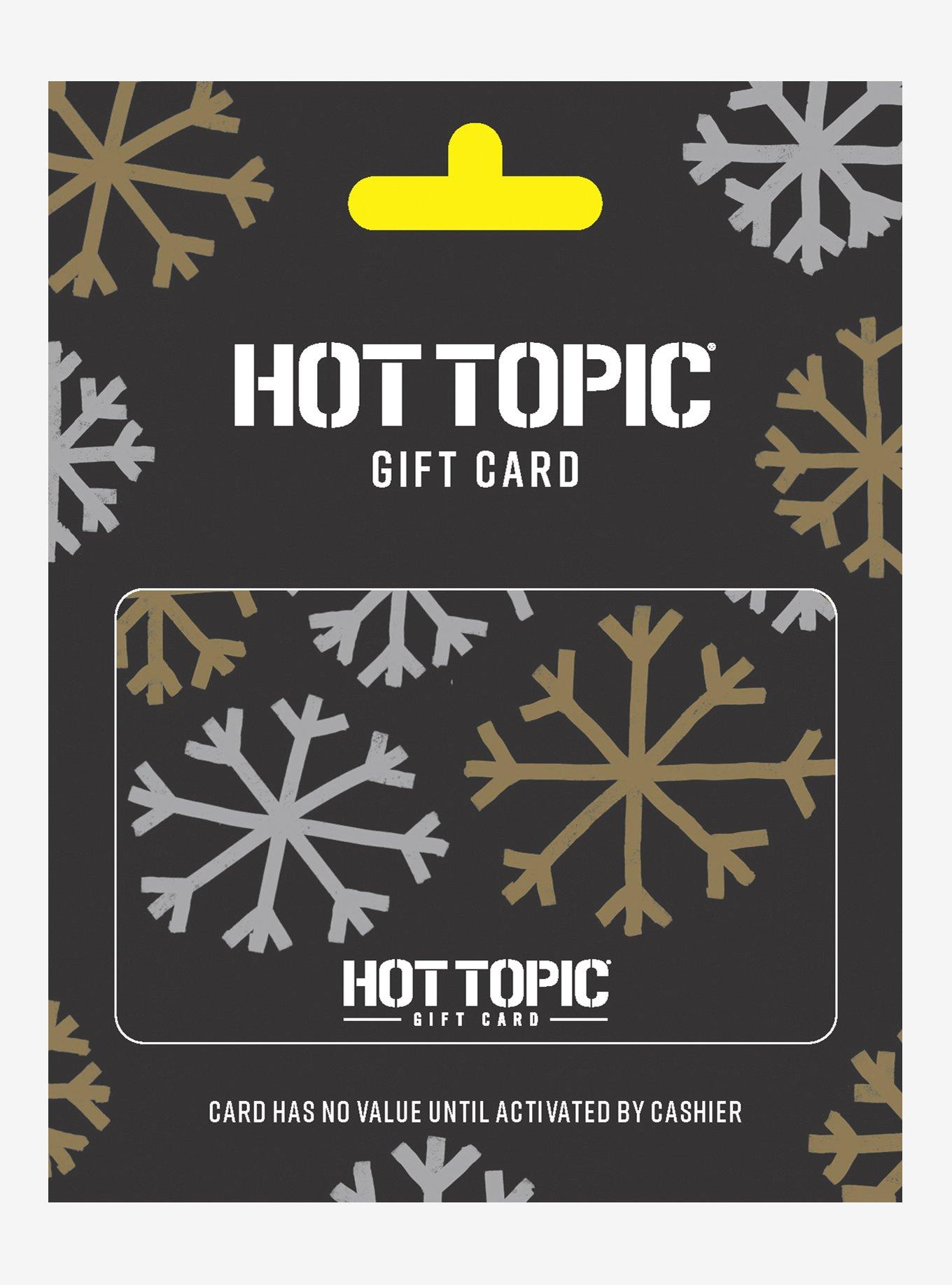 Hot Topic Holiday $25 Gift Card, BLACK, alternate