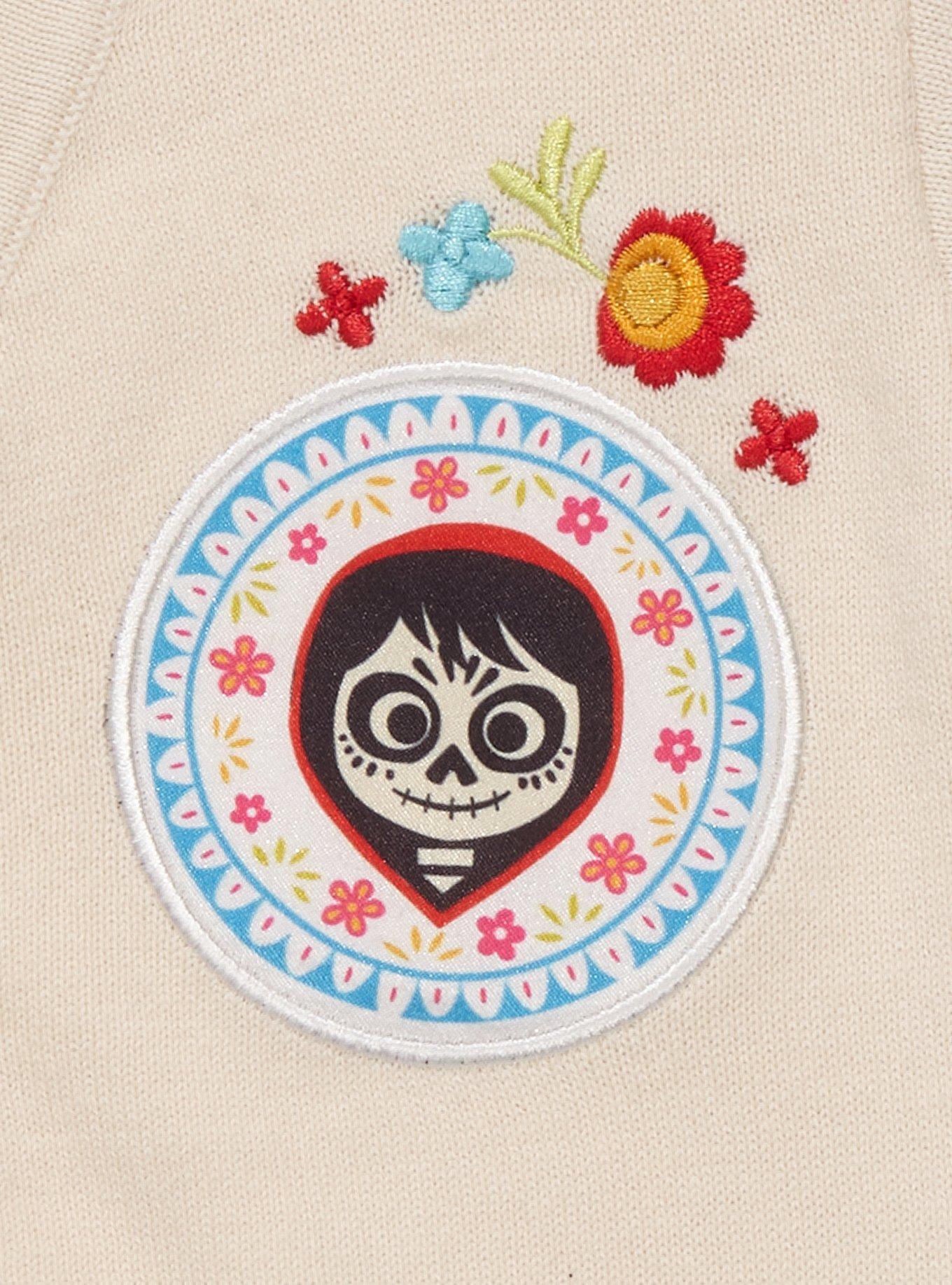 Disney Pixar Coco Floral Toddler Cardigan - BoxLunch Exclusive, BEIGE, alternate