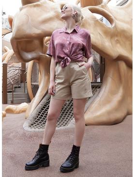 Her Universe Jurassic World Ellie Foliage Girls Resort Woven Button-Up, , hi-res