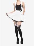 Ivory Lace Trim Suspender Skirt, IVORY, alternate