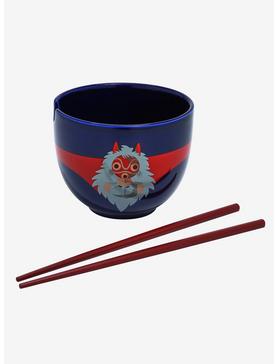 Studio Ghibli Princess Mononoke San Portrait Ramen Bowl with Chopsticks, , hi-res