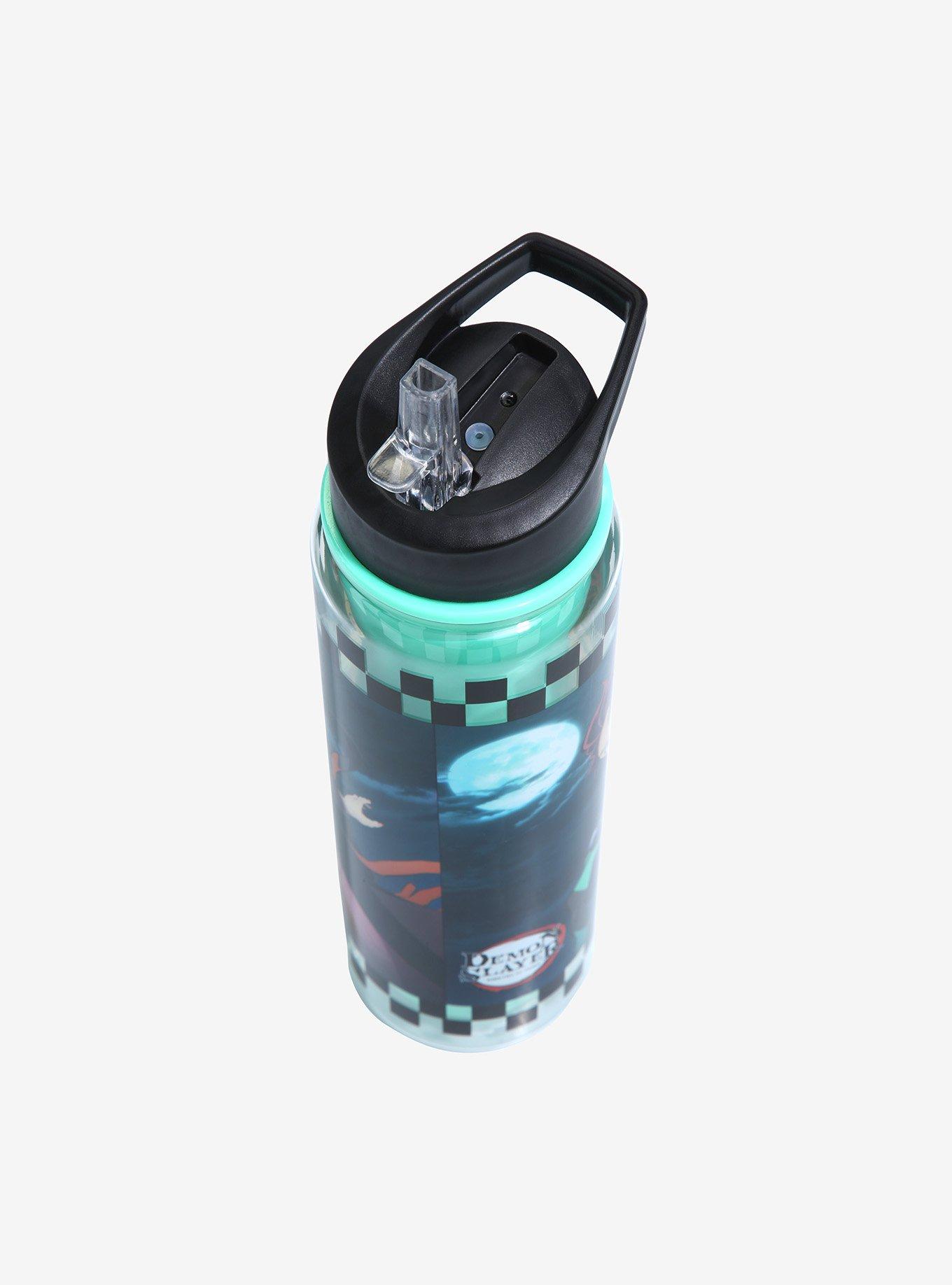 Demon Slayer: Kimetsu no Yaiba Kamado Siblings Checkered Water Bottle, , alternate