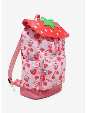 Strawberry Milk Slouch Backpack, , hi-res