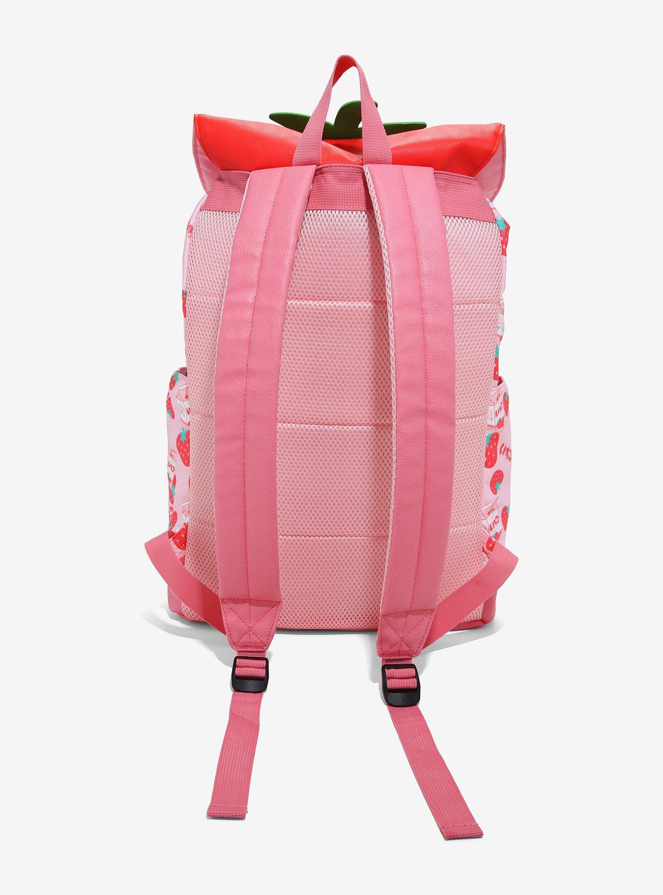 Strawberry Milk Slouch Backpack, , alternate