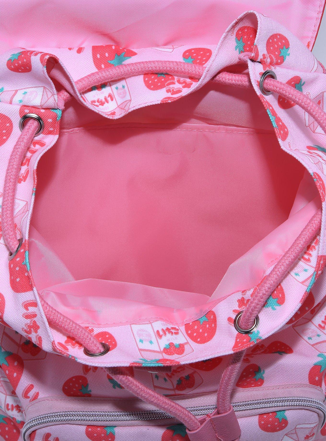 Strawberry Milk Slouch Backpack, , alternate