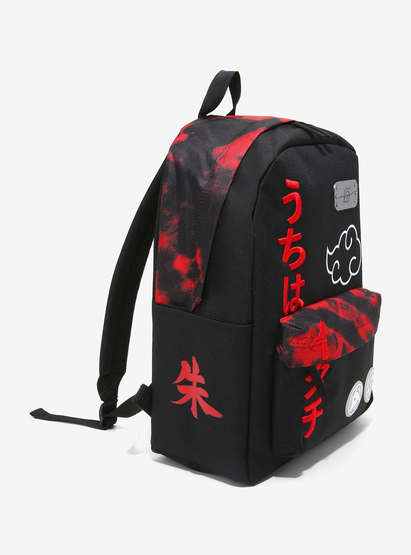 Naruto Shippuden Akatsuki Cloud Red Wash Backpack