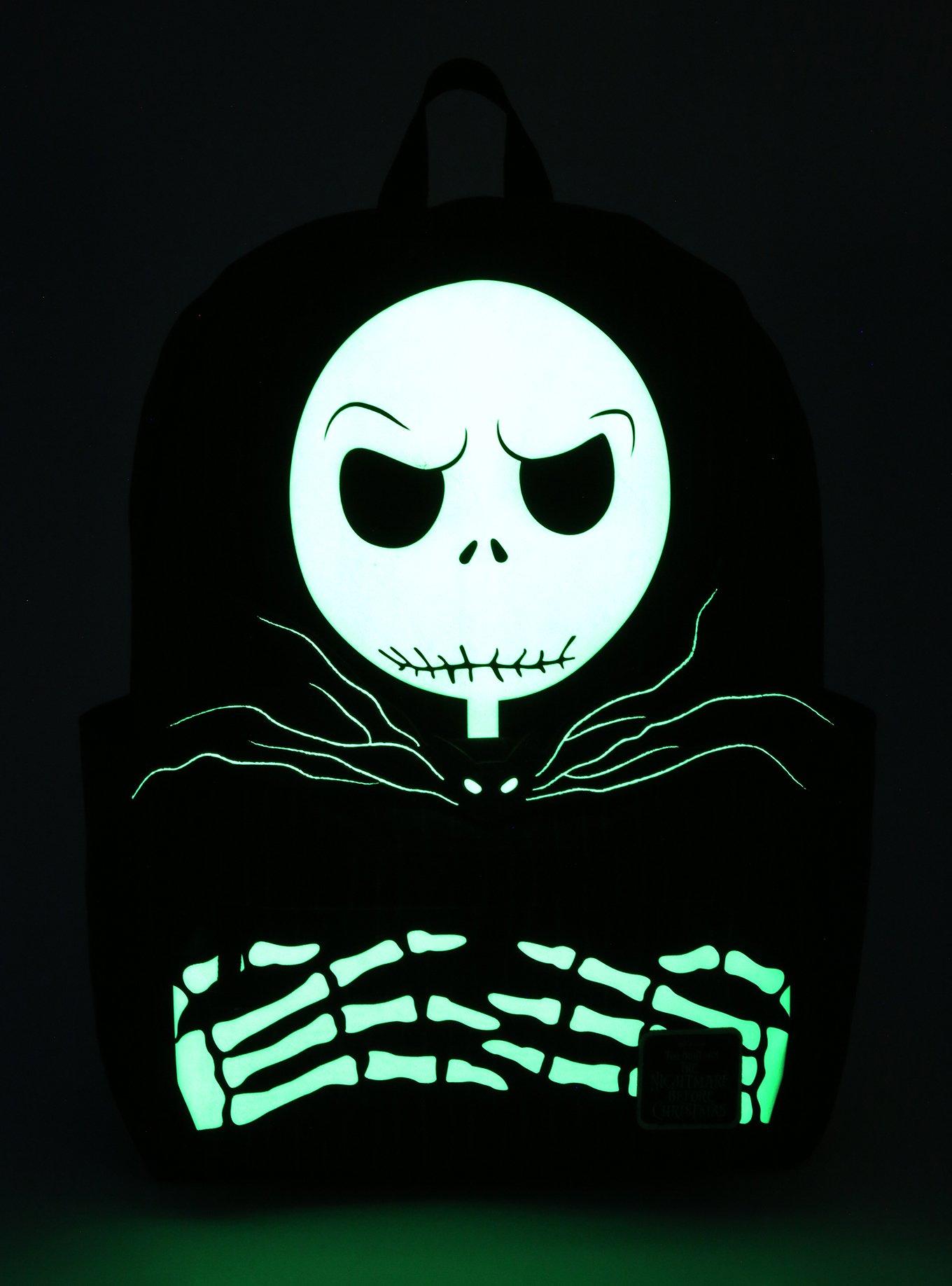 The Nightmare Before Christmas Jack Skellington Glow-In-The-Dark Backpack, , alternate