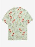 Her Universe Disney Peter Pan Tinker Bell Floral Plus Size Woven Button-Up - BoxLunch Exclusive , SAGE, alternate