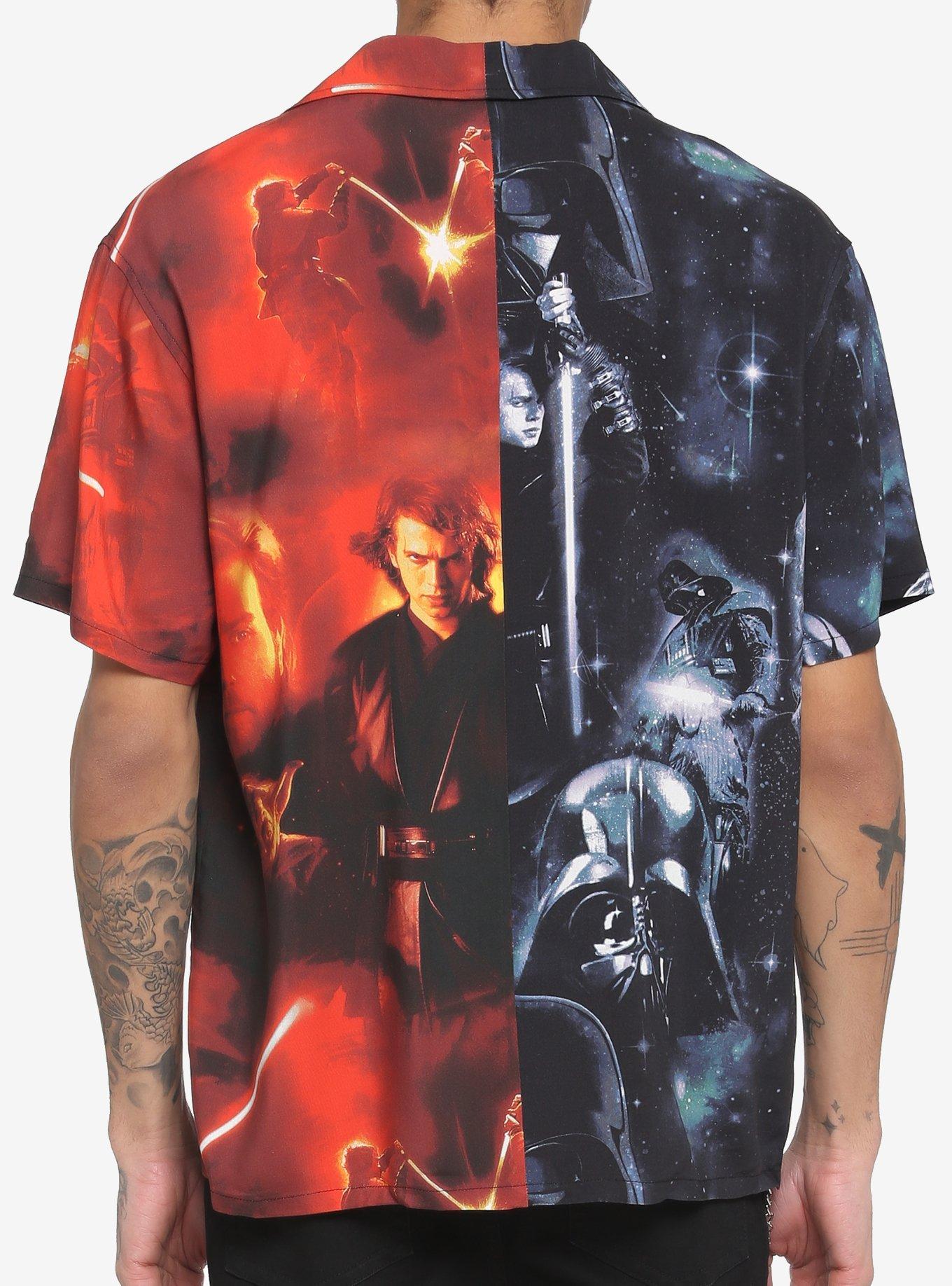 Our Universe Star Wars Anakin Darth Vader Split Woven Button-Up, MULTI, alternate