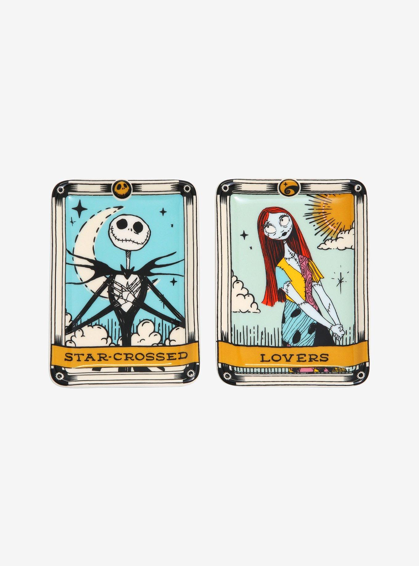 Disney The Nightmare Before Christmas Jack Skellington & Sally Tarot Card Trinket Tray Set, , alternate