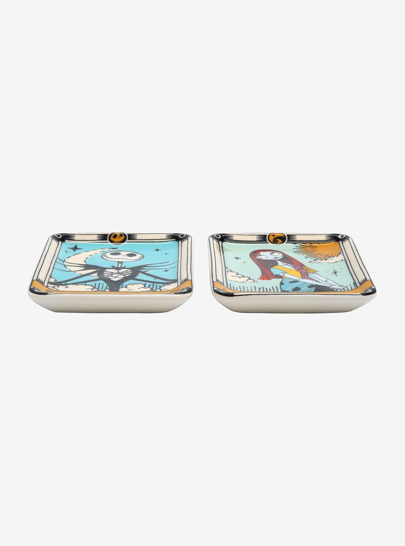 Disney The Nightmare Before Christmas Jack Skellington & Sally Tarot Card Trinket Tray Set, , alternate