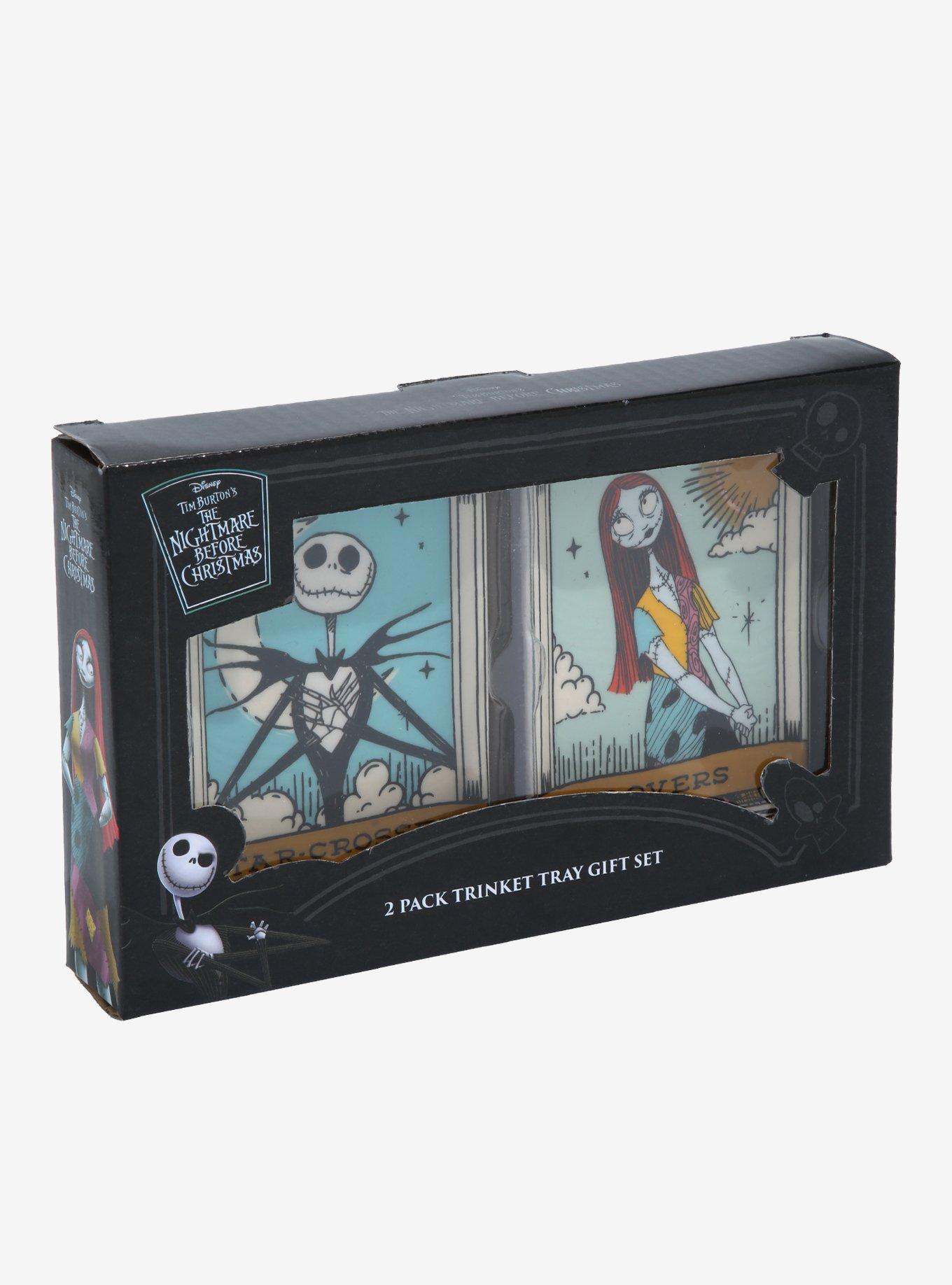 Disney The Nightmare Before Christmas Jack Skellington & Sally Tarot Card Trinket Tray Set, , alternate