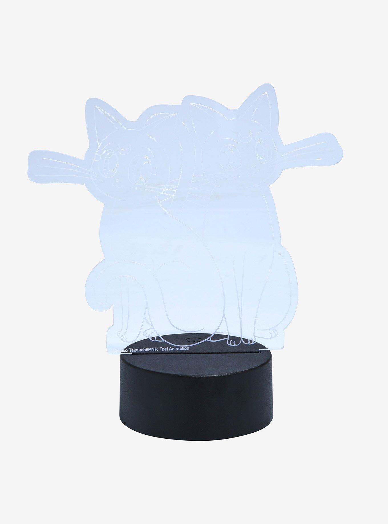 Sailor Moon Luna & Artemis LED Acrylic Light, , alternate