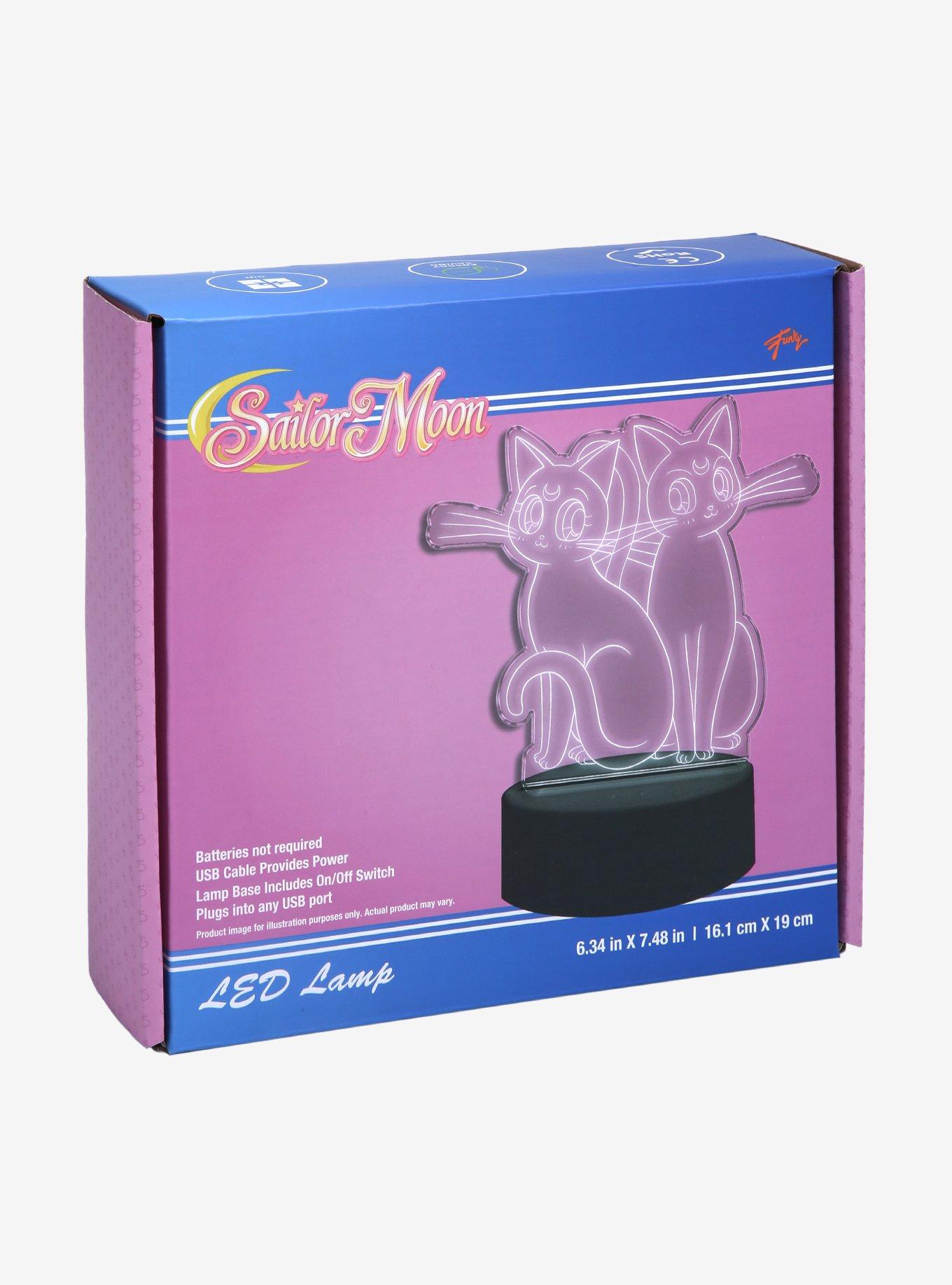 Sailor Moon Luna & Artemis LED Acrylic Light, , alternate