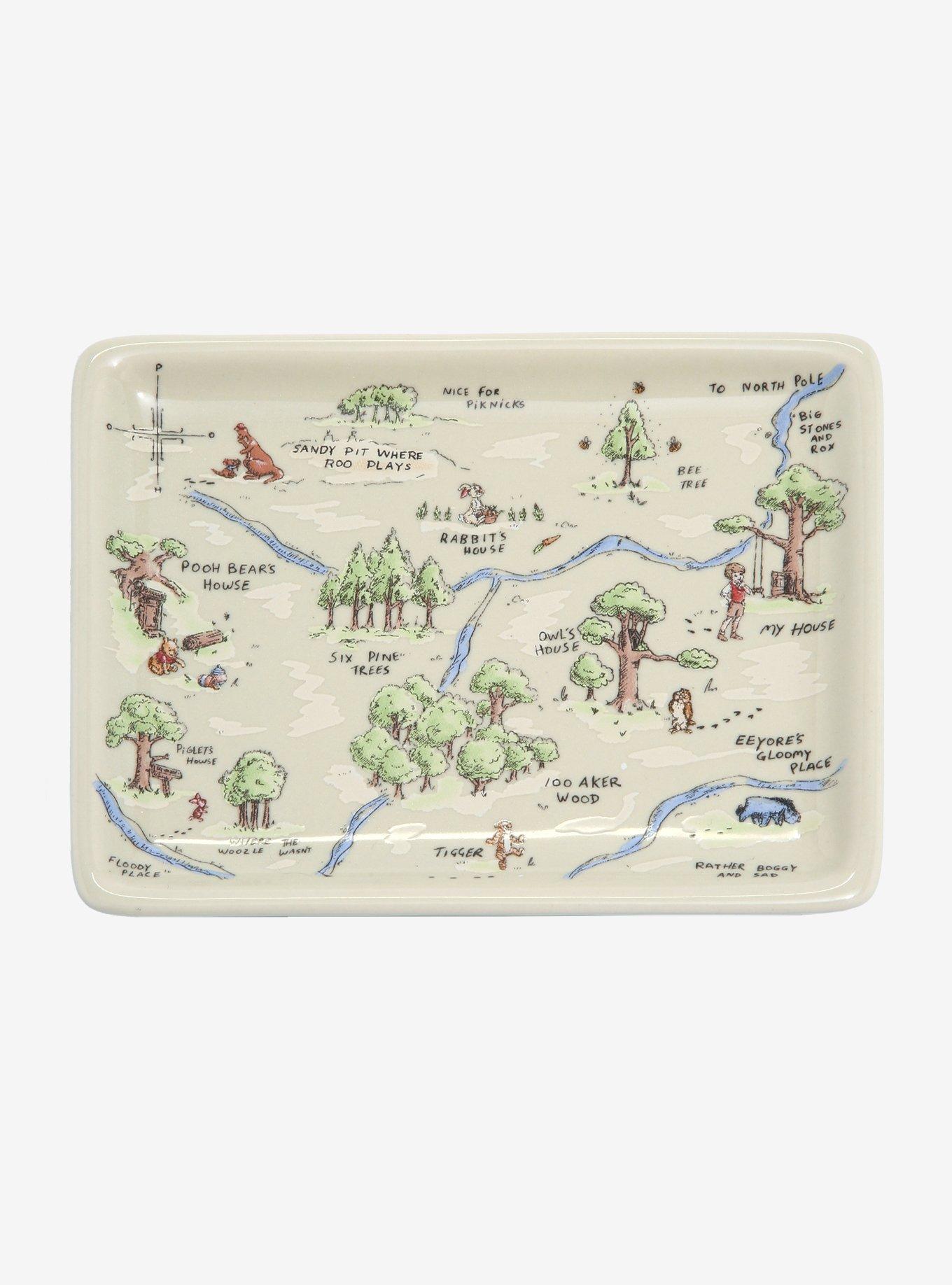 Disney Winnie the Pooh Hundred Acre Wood Map Trinket Tray, , alternate