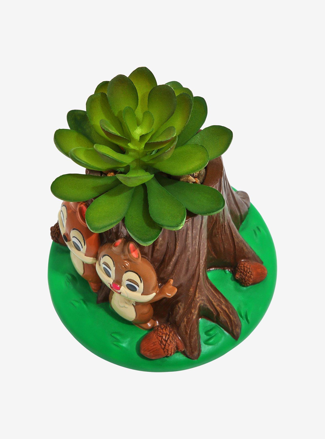 Disney Chip &lsquo;n Dale Log Faux Succulent Planter, , alternate