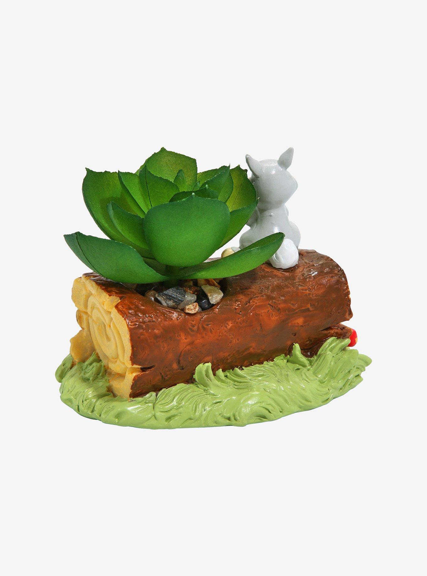 Disney Bambi Thumper & Log Faux Succulent Planter, , alternate