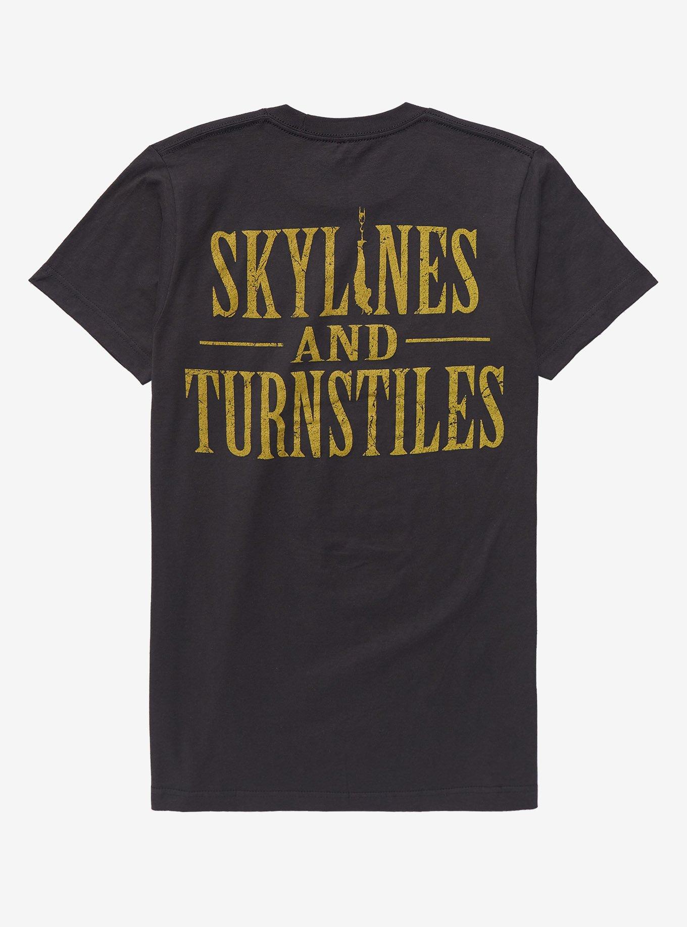 My Chemical Romance Skylines And Turnstiles T-Shirt, CHARCOAL, alternate