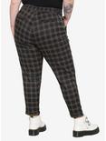 Rainbow Grid Pants With Detachable Chain Plus Size, MULTI, alternate
