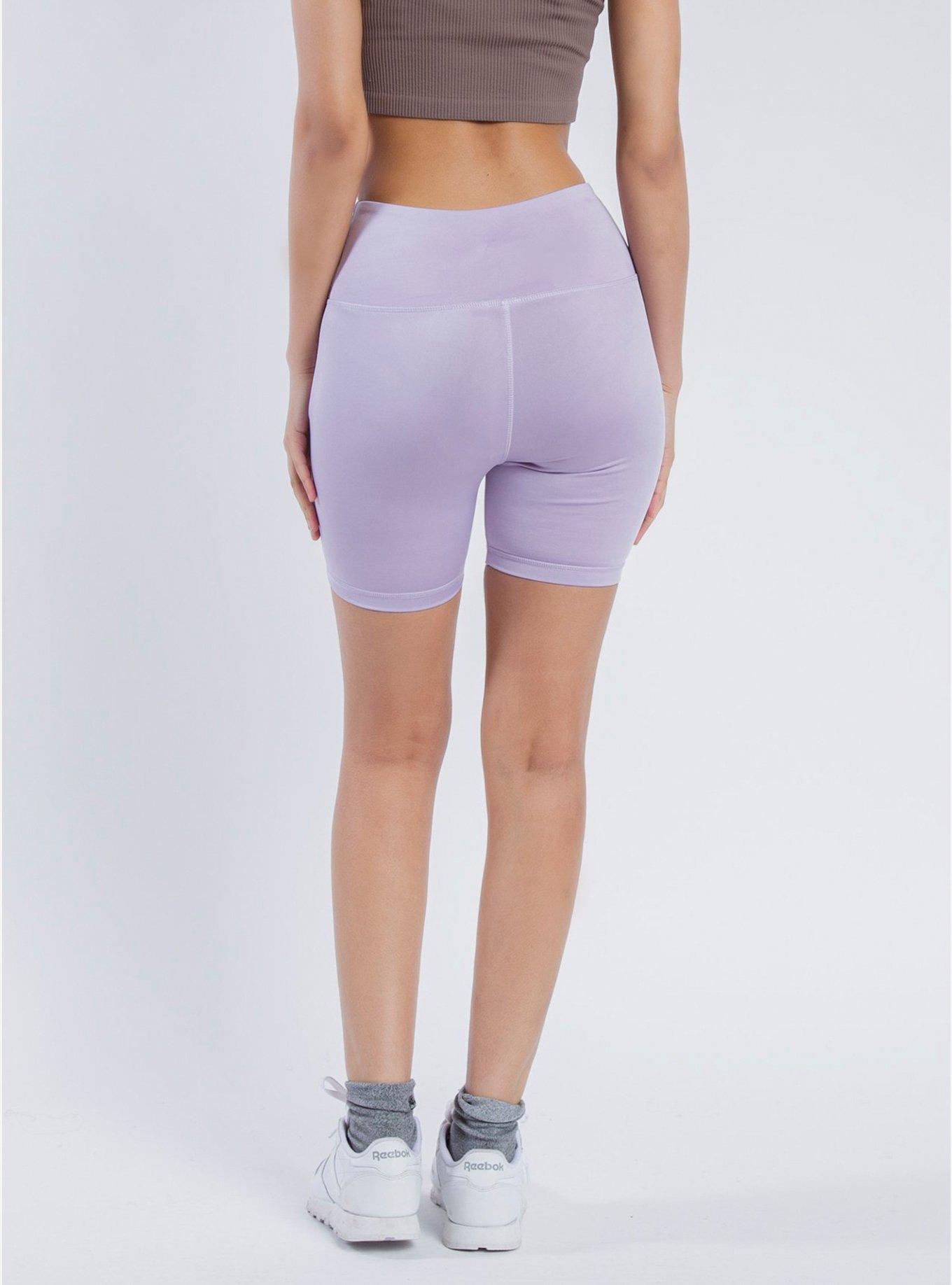 Inseam Lavender Biker Shorts, PURPLE, alternate