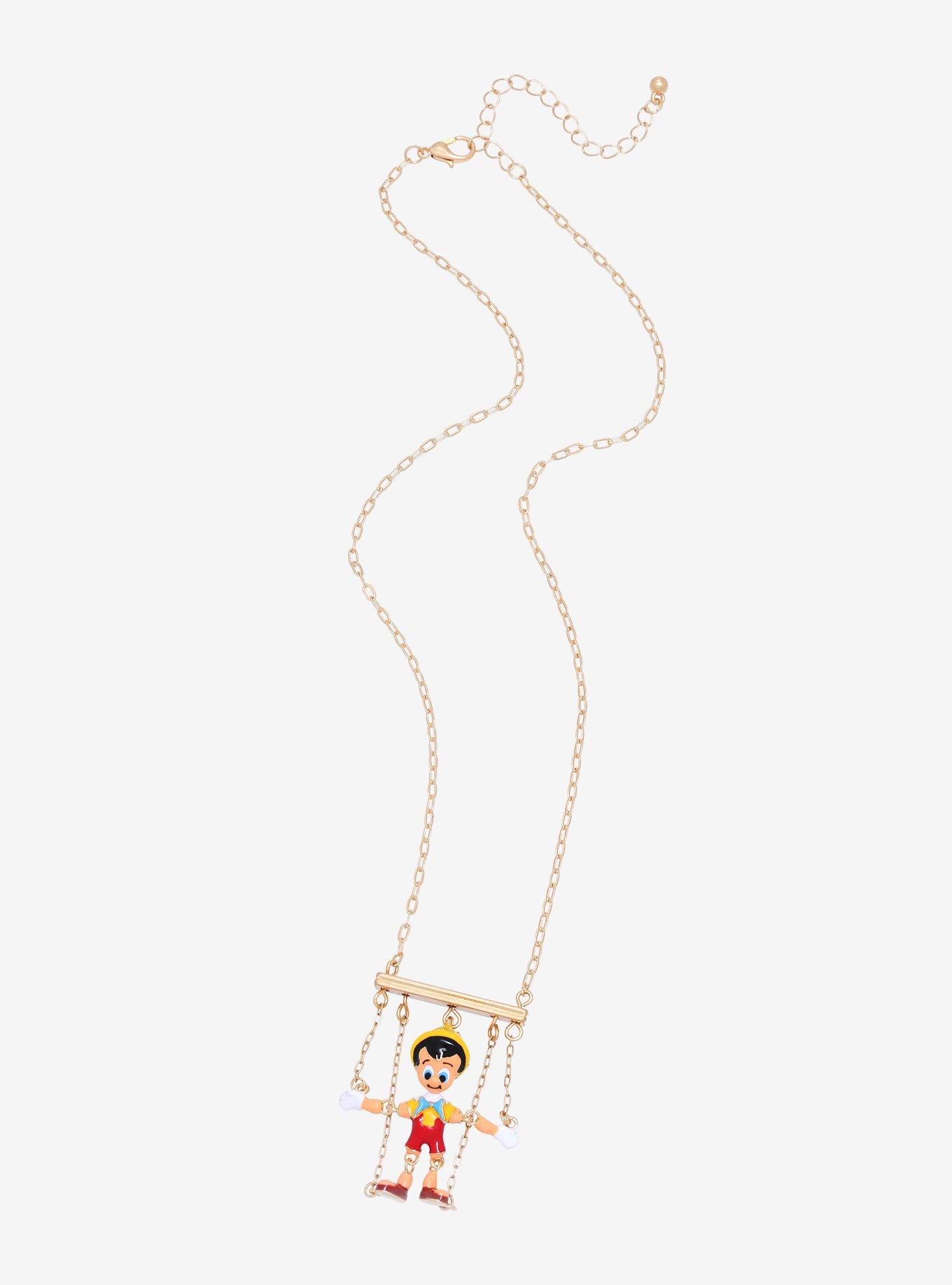 Disney Pinocchio Puppet Necklace - BoxLunch Exclusive, , alternate