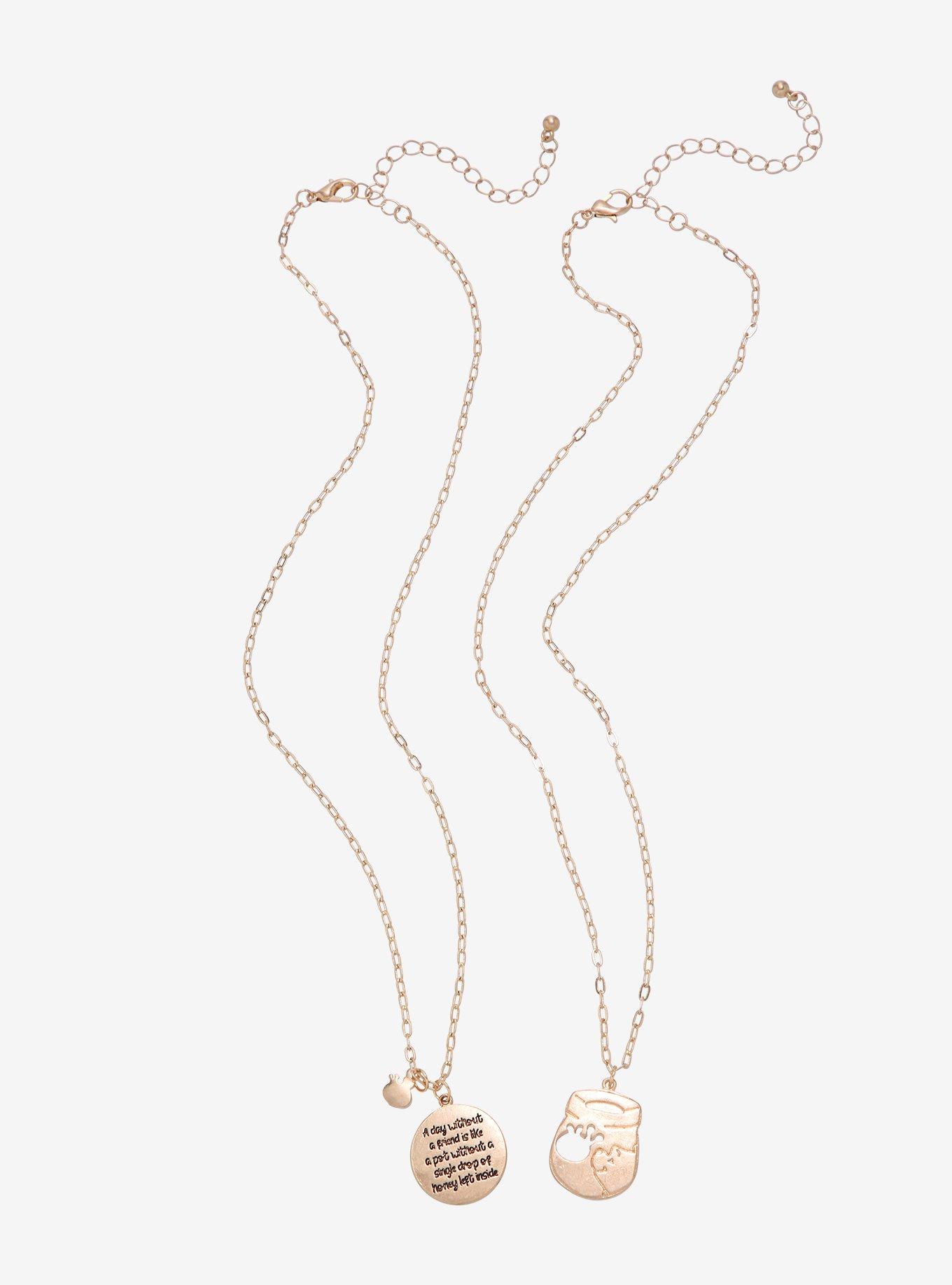 Disney Winnie the Pooh Hunny Bestie Necklace Set - BoxLunch Exclusive, , alternate