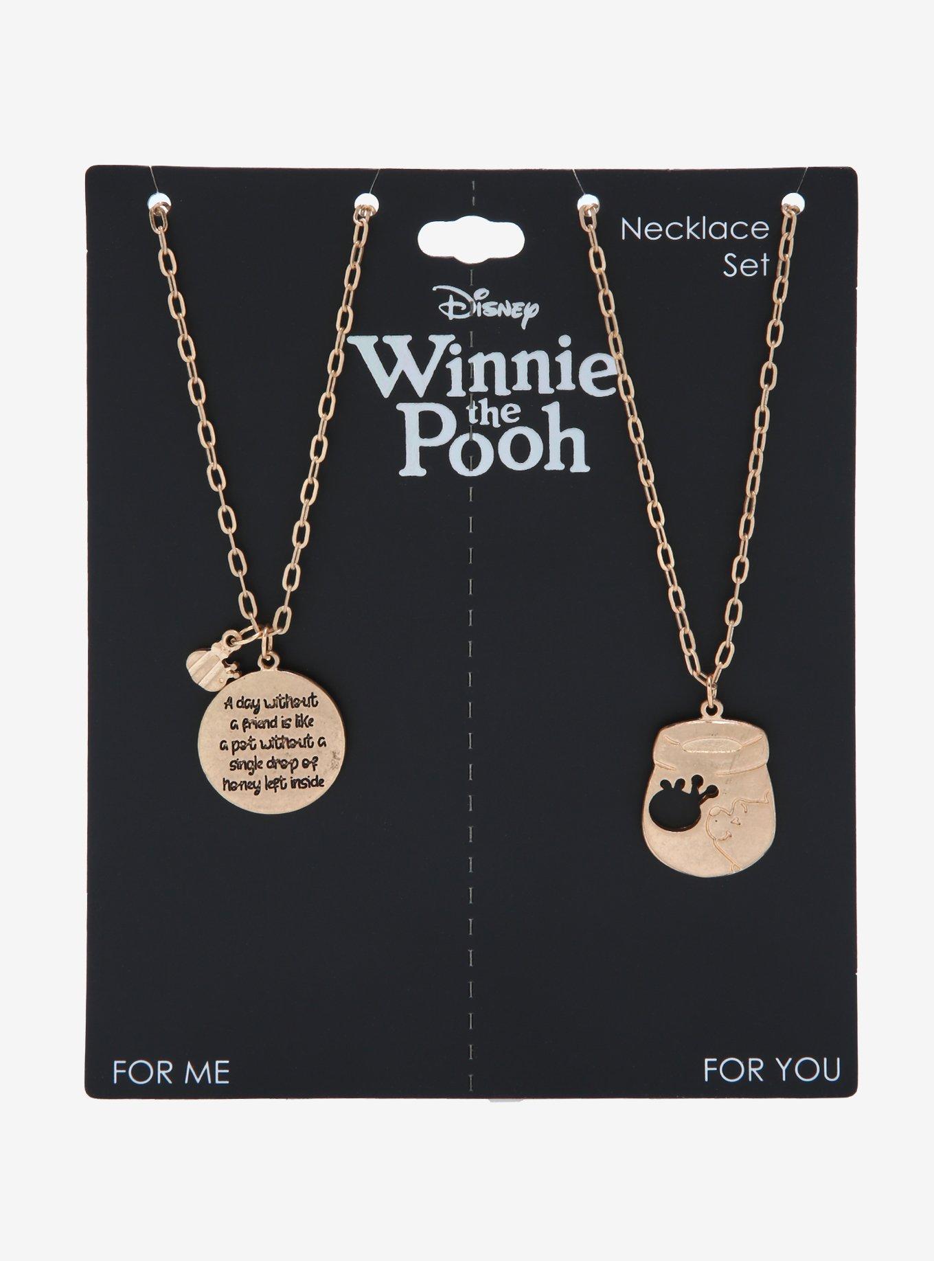 Disney Winnie the Pooh Hunny Bestie Necklace Set - BoxLunch Exclusive, , alternate