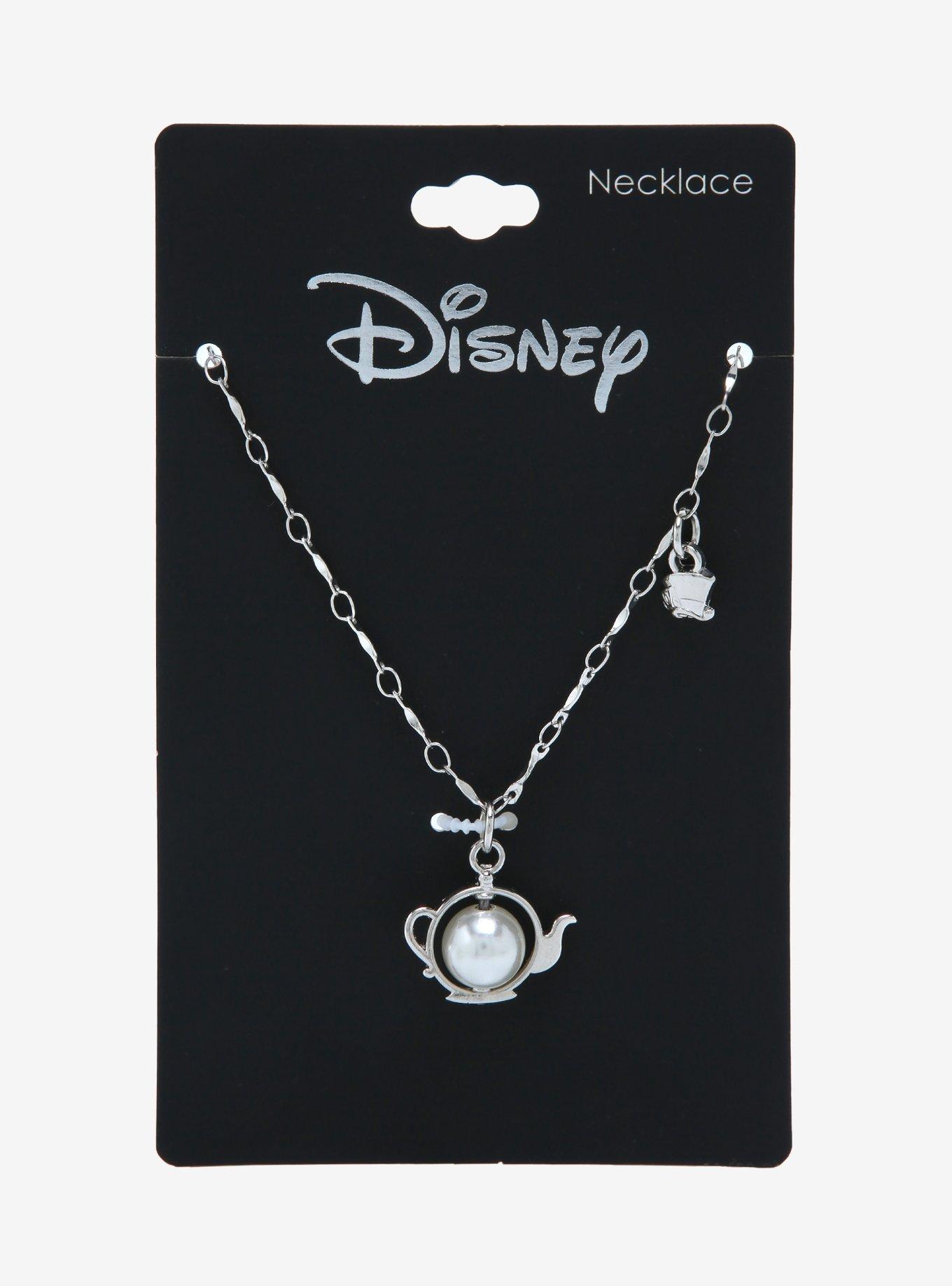 Disney Alice in Wonderland Pearl Teapot Necklace - BoxLunch Exclusive, , alternate
