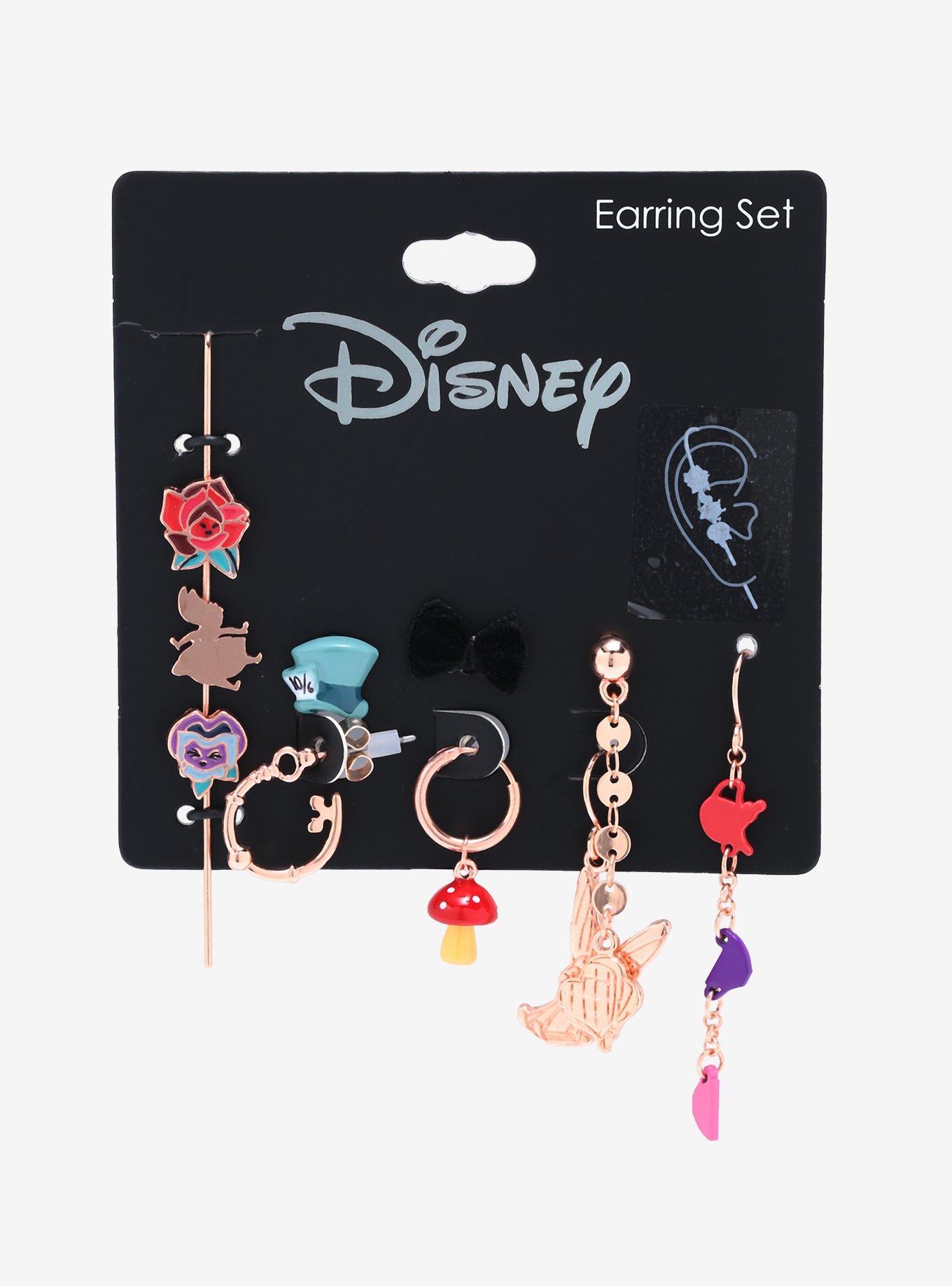 Disney Alice in Wonderland Mix & Match Earring Set - BoxLunch Exclusive, , alternate