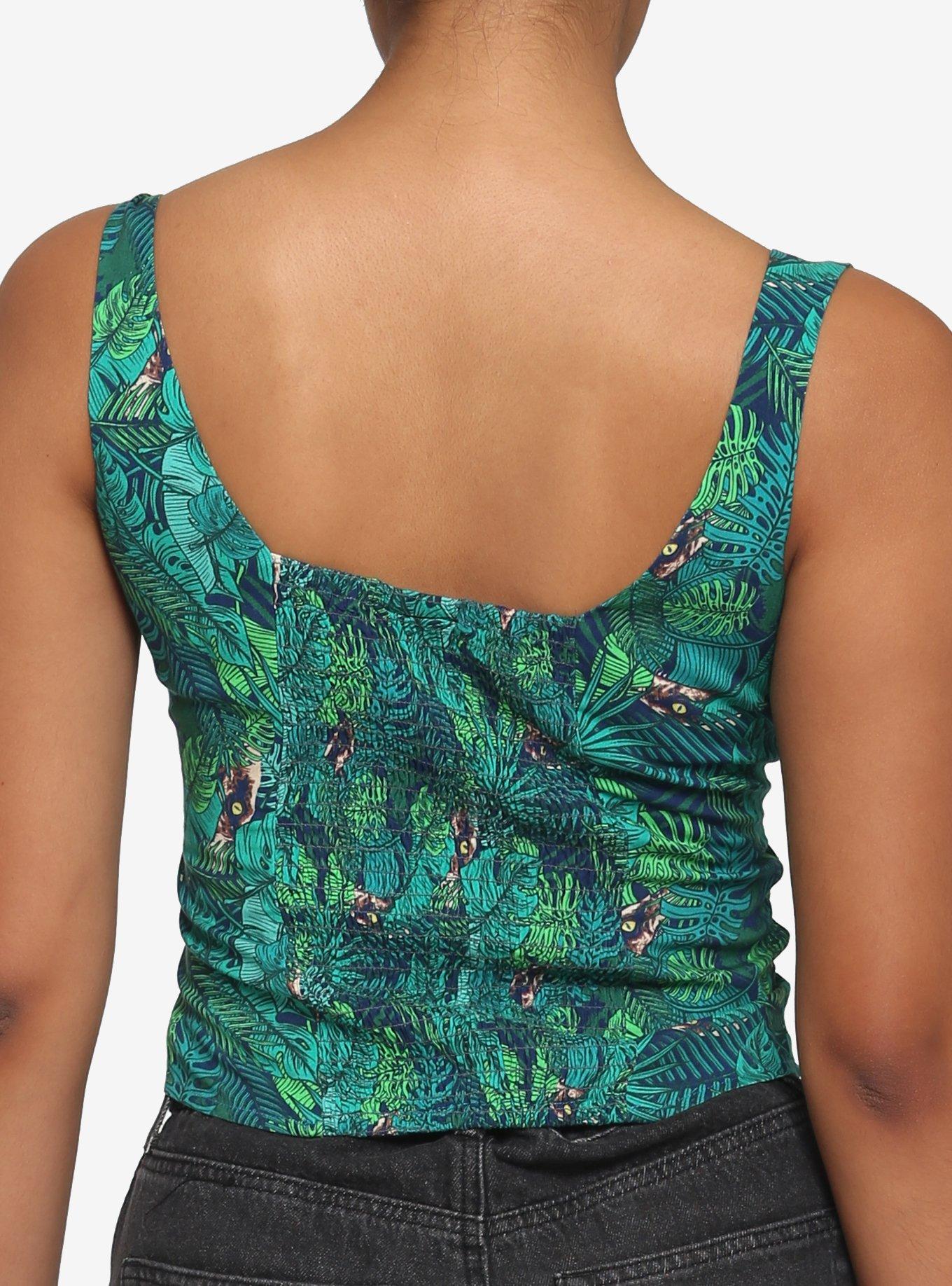 Her Universe Jurassic World Dinosaur Foliage Tank Top, MULTI, alternate