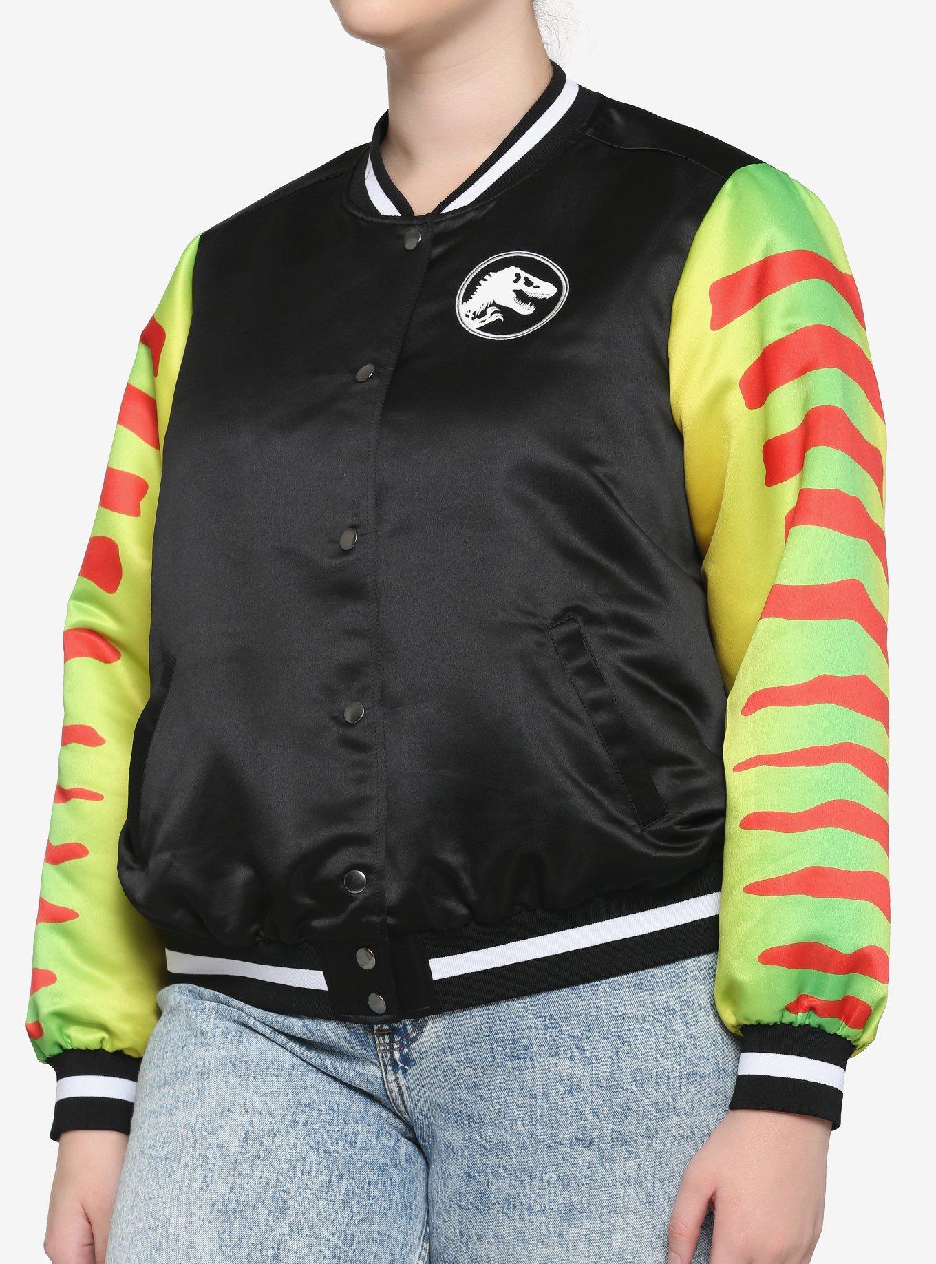 Her Universe Jurassic World Jeep Bomber Jacket Plus Size, MULTI, alternate