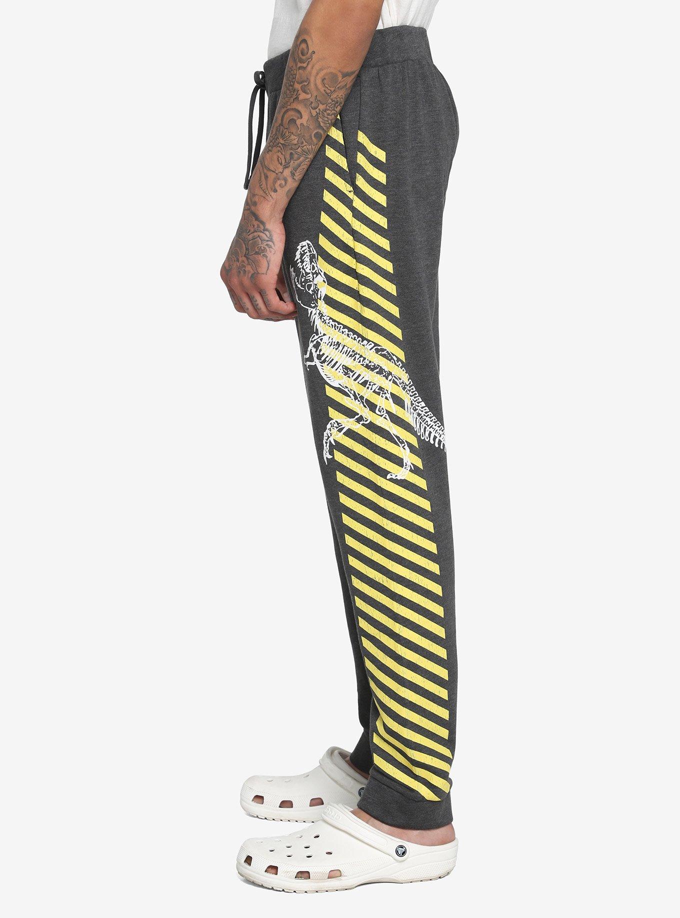 Our Universe Jurassic World Hazard Tape Cargo Sweatpants, MULTI, alternate