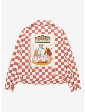 Disney Lady and the Tramp Tony's Restaurant Checkered Plus Size Denim Jacket - BoxLunch Exclusive, , hi-res