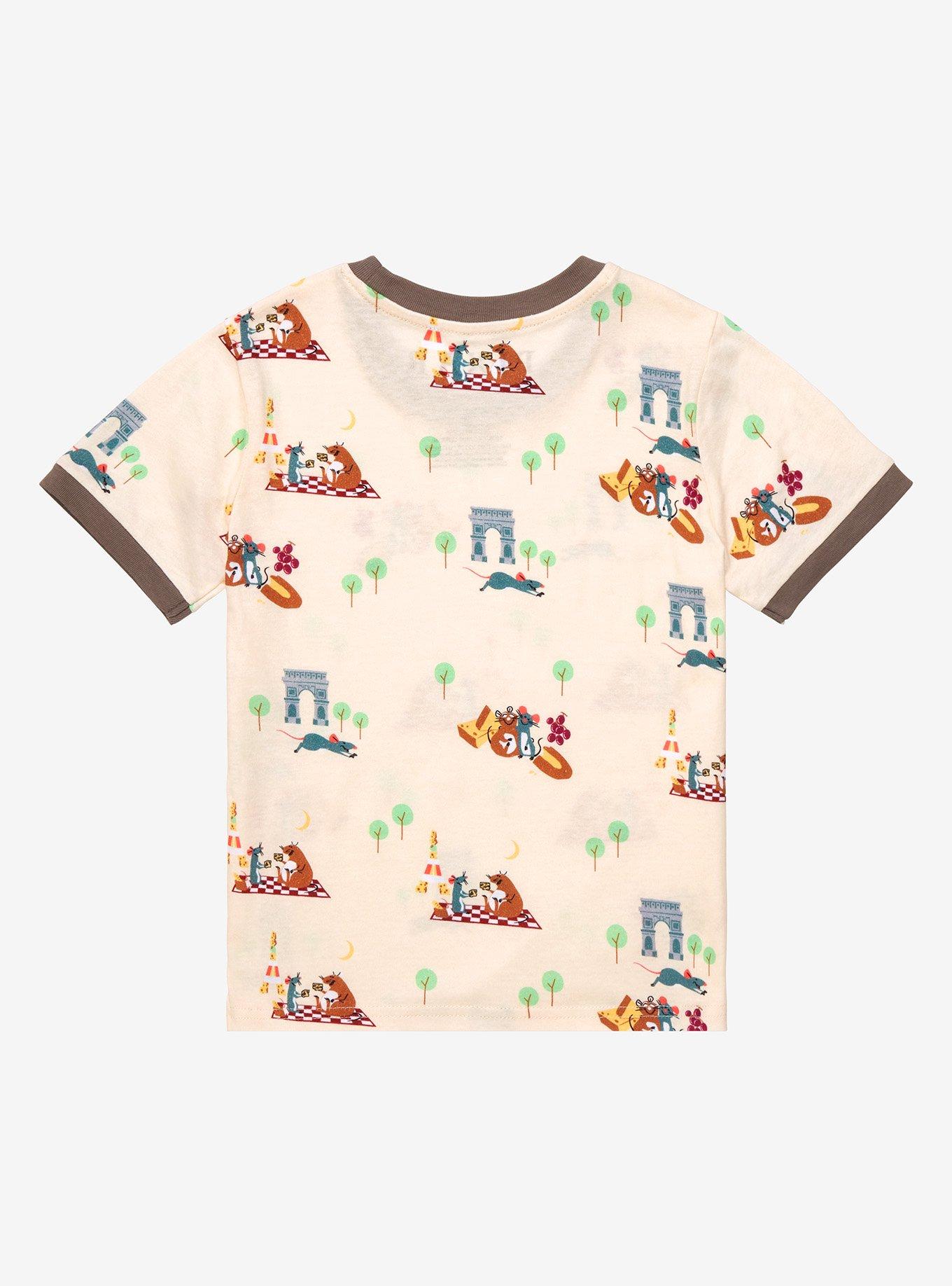 Disney Pixar Ratatouille Remy & Emile Scenic Allover Print Toddler T-Shirt - BoxLunch Exclusive , RED, alternate