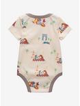 Disney Pixar Ratatouille Remy & Emile Scenic Allover Print Infant One-Piece - BoxLunch Exclusive, RED, alternate