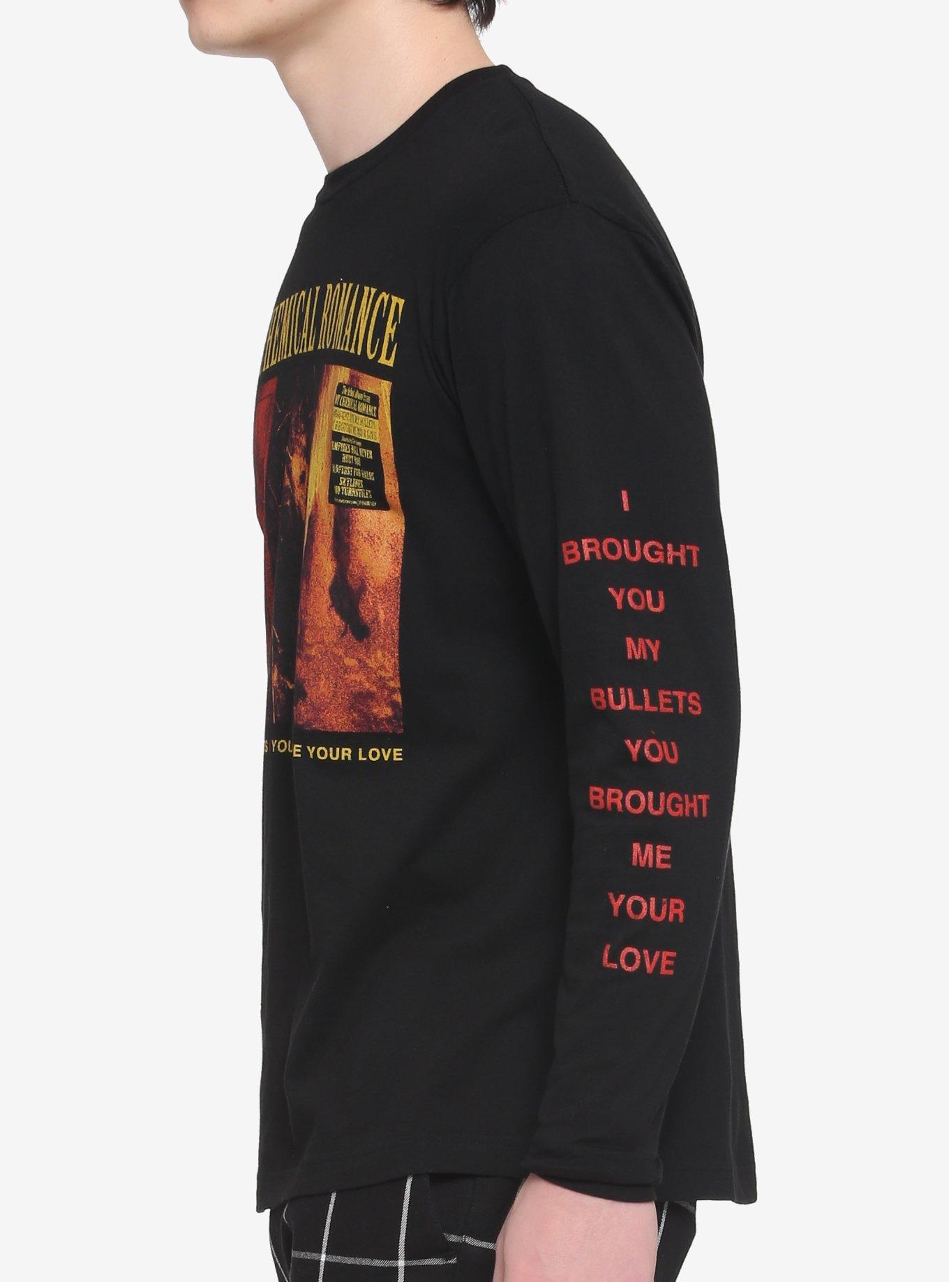 My Chemical Romance Brought You My Bullets Cover Long-Sleeve T-Shirt, BLACK, alternate