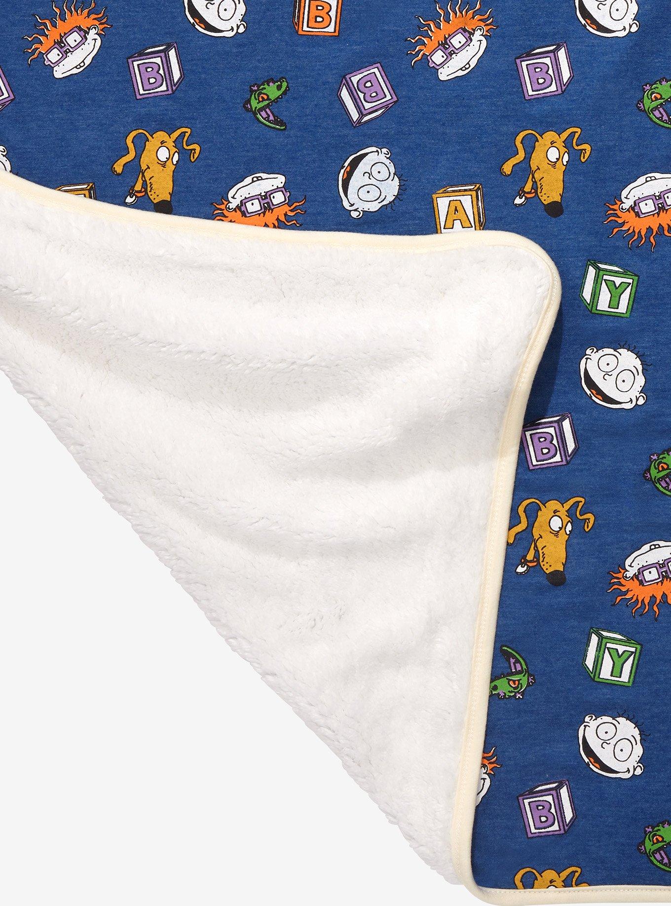 Rugrats Character Heads Baby Blanket - BoxLunch Exclusive, , alternate