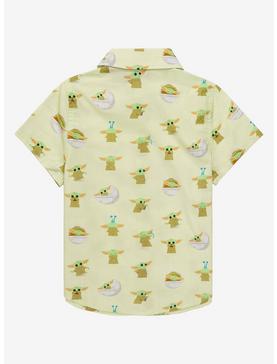 Star Wars The Mandalorian The Child Allover Print Toddler Woven Button-Up - BoxLunch Exclusive , , hi-res